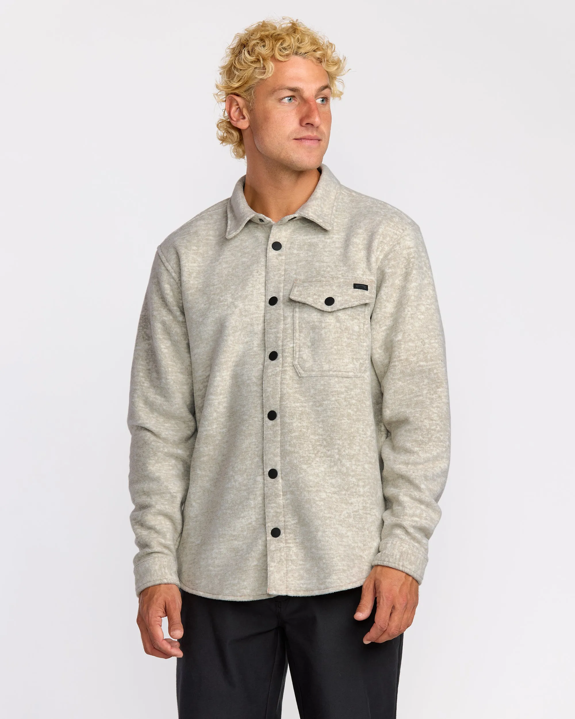 Furnace Long Sleeve Flannel Shirt - Gravel sold by Billabong