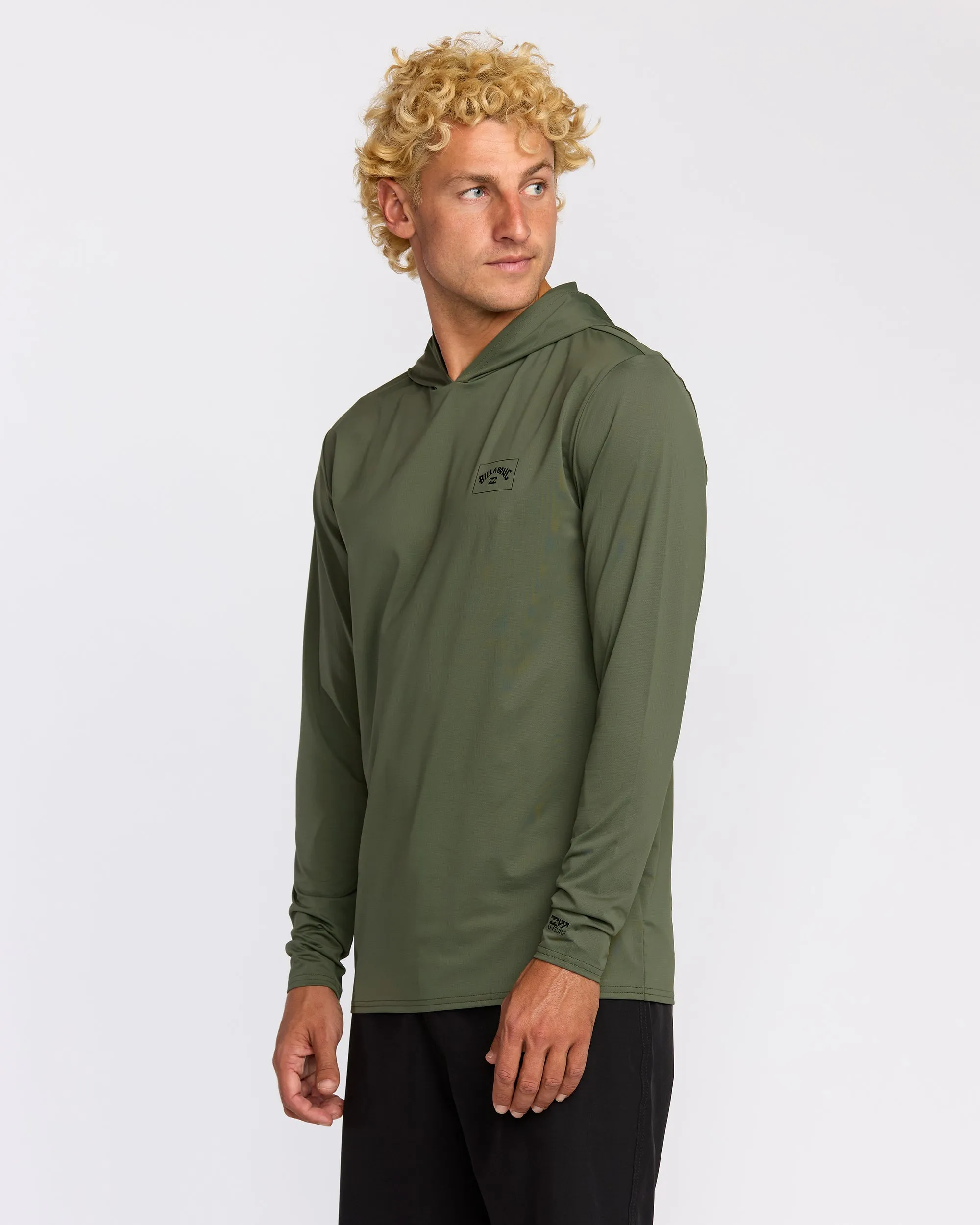 Arch Mesh Long Sleeve Hooded Surf Tee - Dark Military sold by Billabong product image thumbnail 3