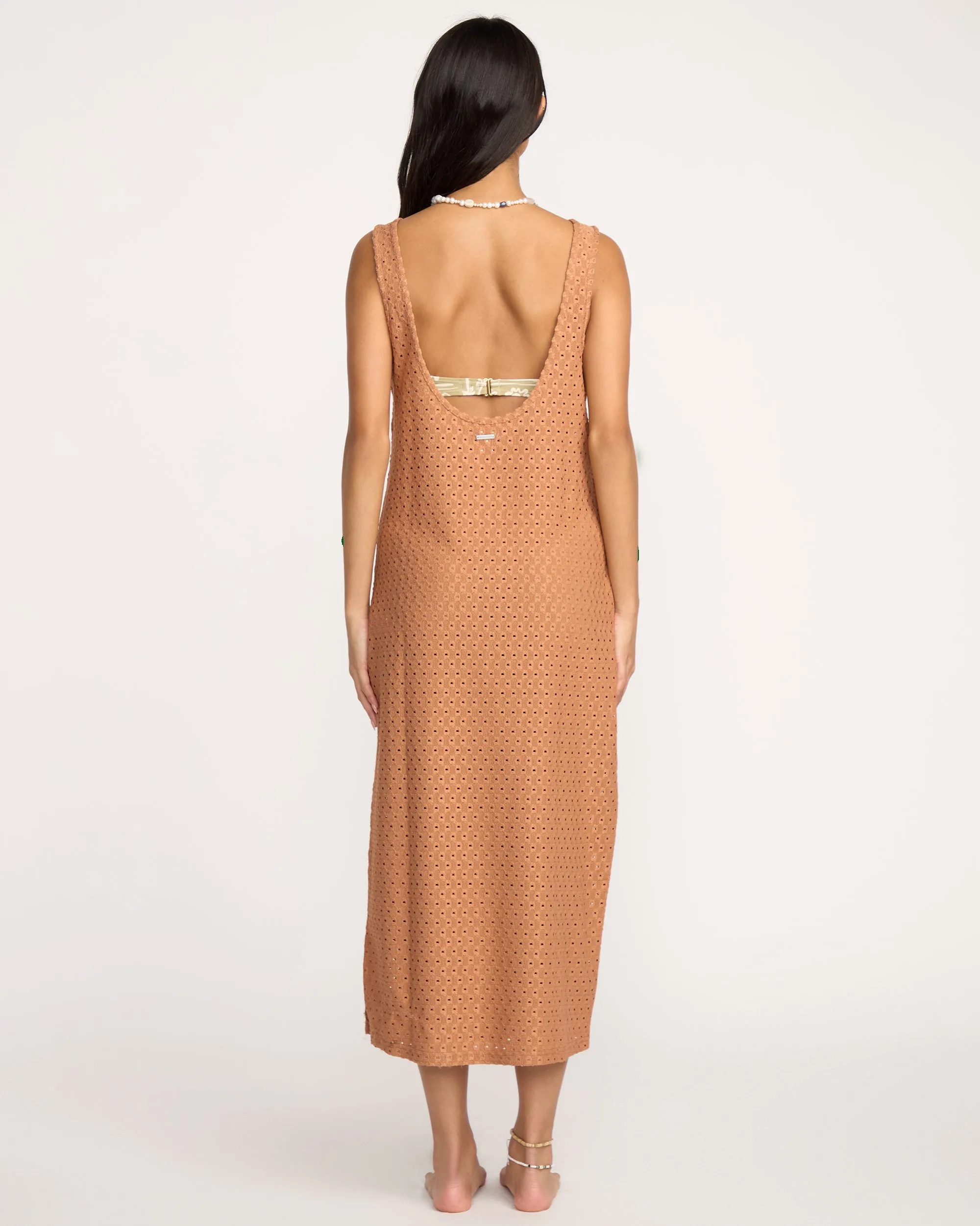Eyelet Sun Midi Dress Beach Coverup - Rose Brown sold by Billabong product image thumbnail 2
