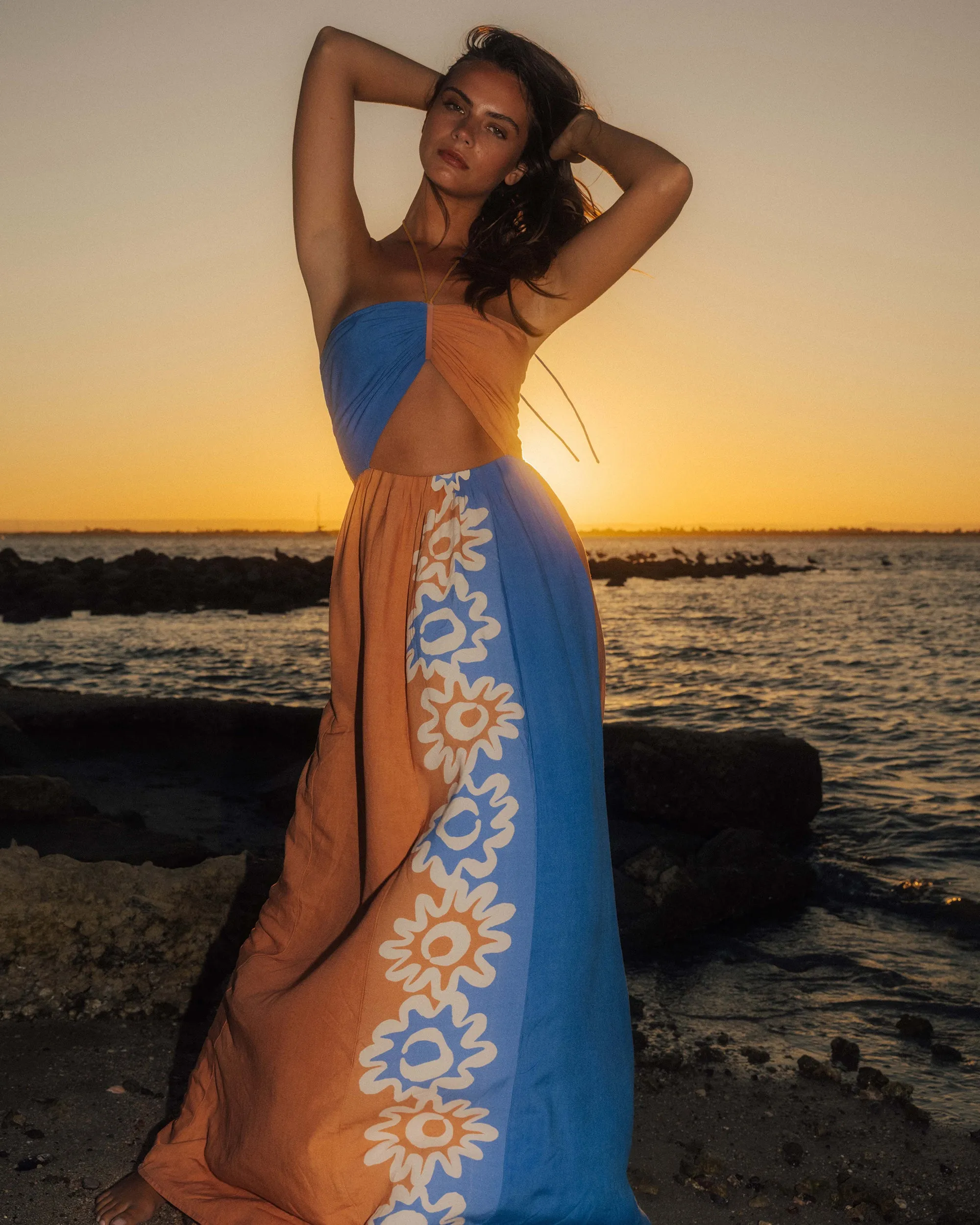 Trippin Dippin Dress - Sunburnt sold by Billabong