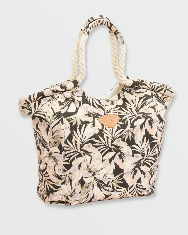 Rope Tote Bag - Black Floral sold by Billabong