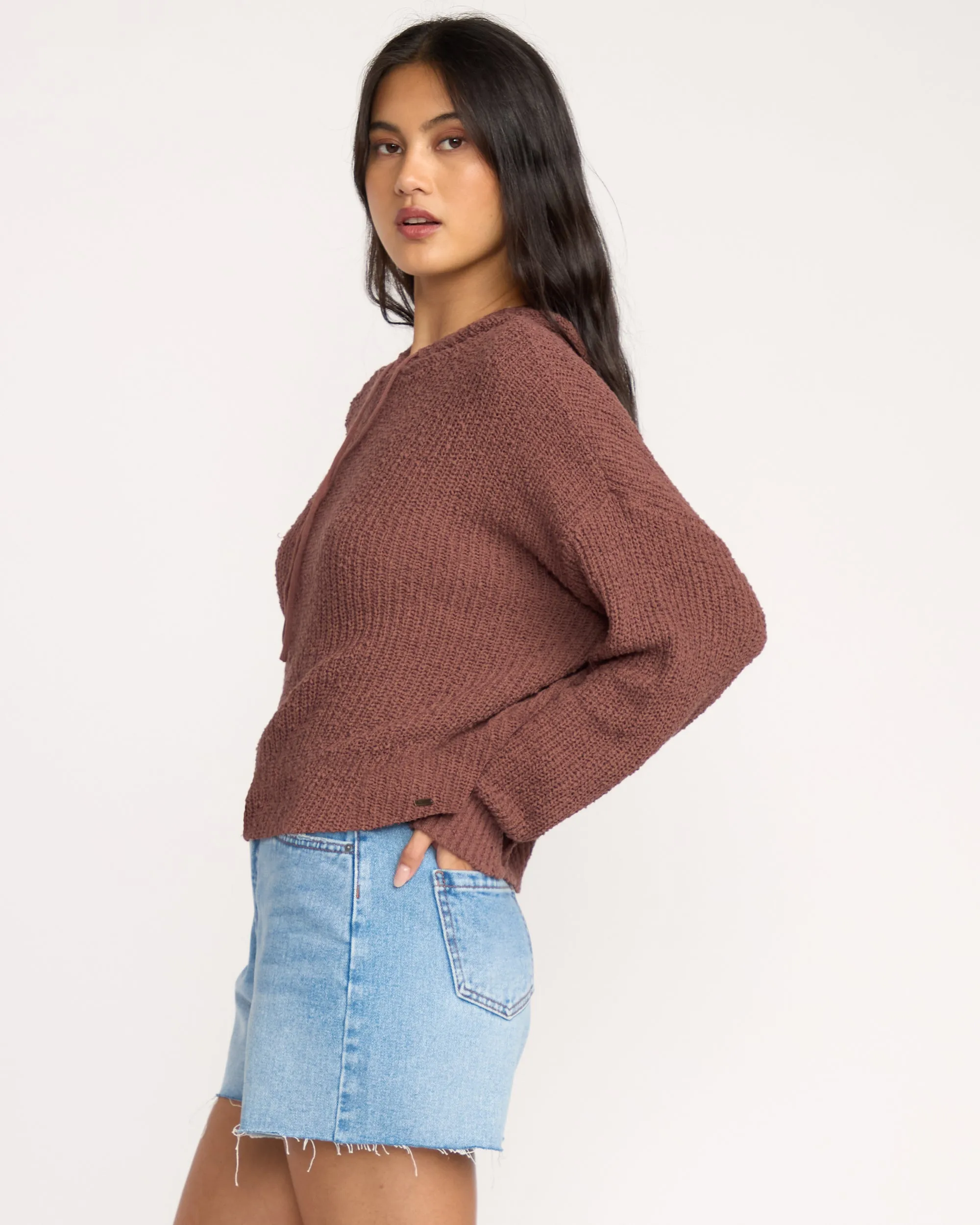 Hot Beachin Hooded Sweater - Espresso sold by Billabong product image thumbnail 3
