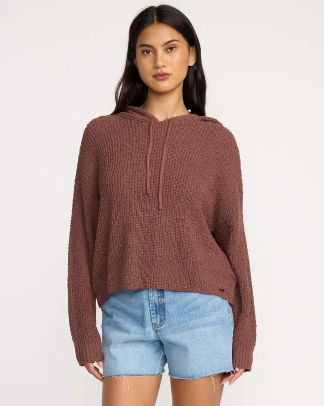 Hot Beachin Hooded Sweater - Espresso sold by Billabong