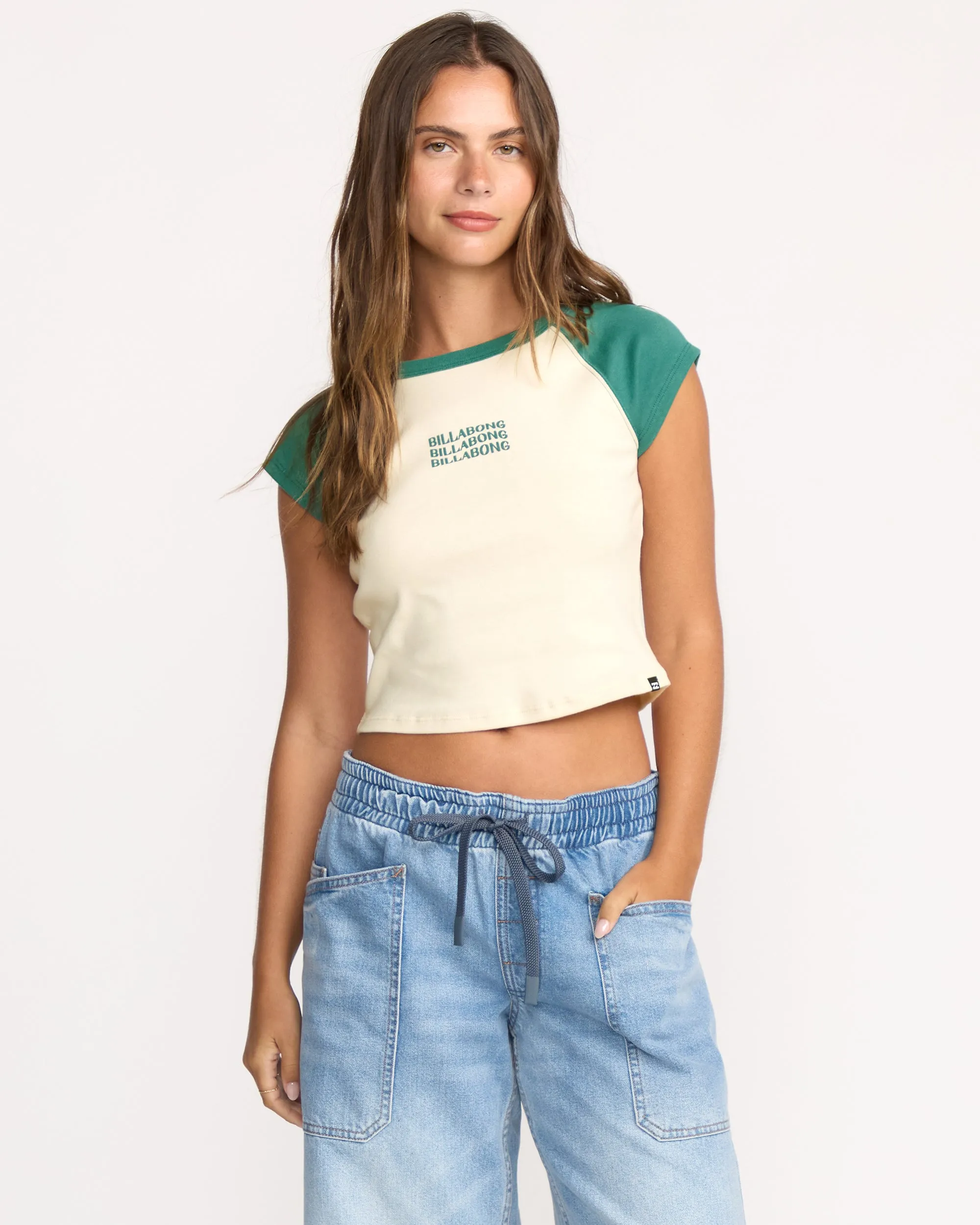 Beach Club Babe Short Sleeve T-Shirt - Evergreen sold by Billabong