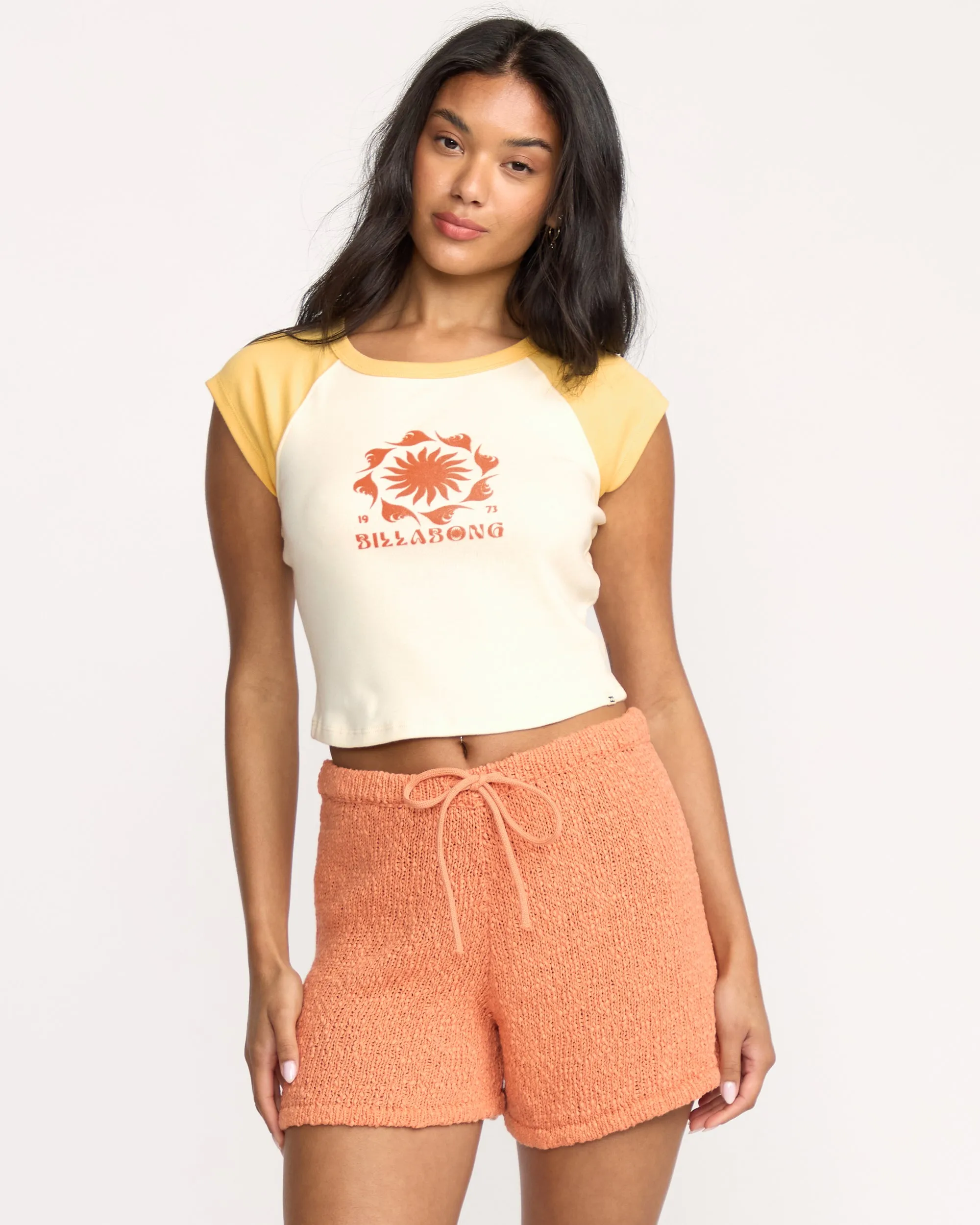 Beach Club Babe Short Sleeve T-Shirt - Butter sold by Billabong