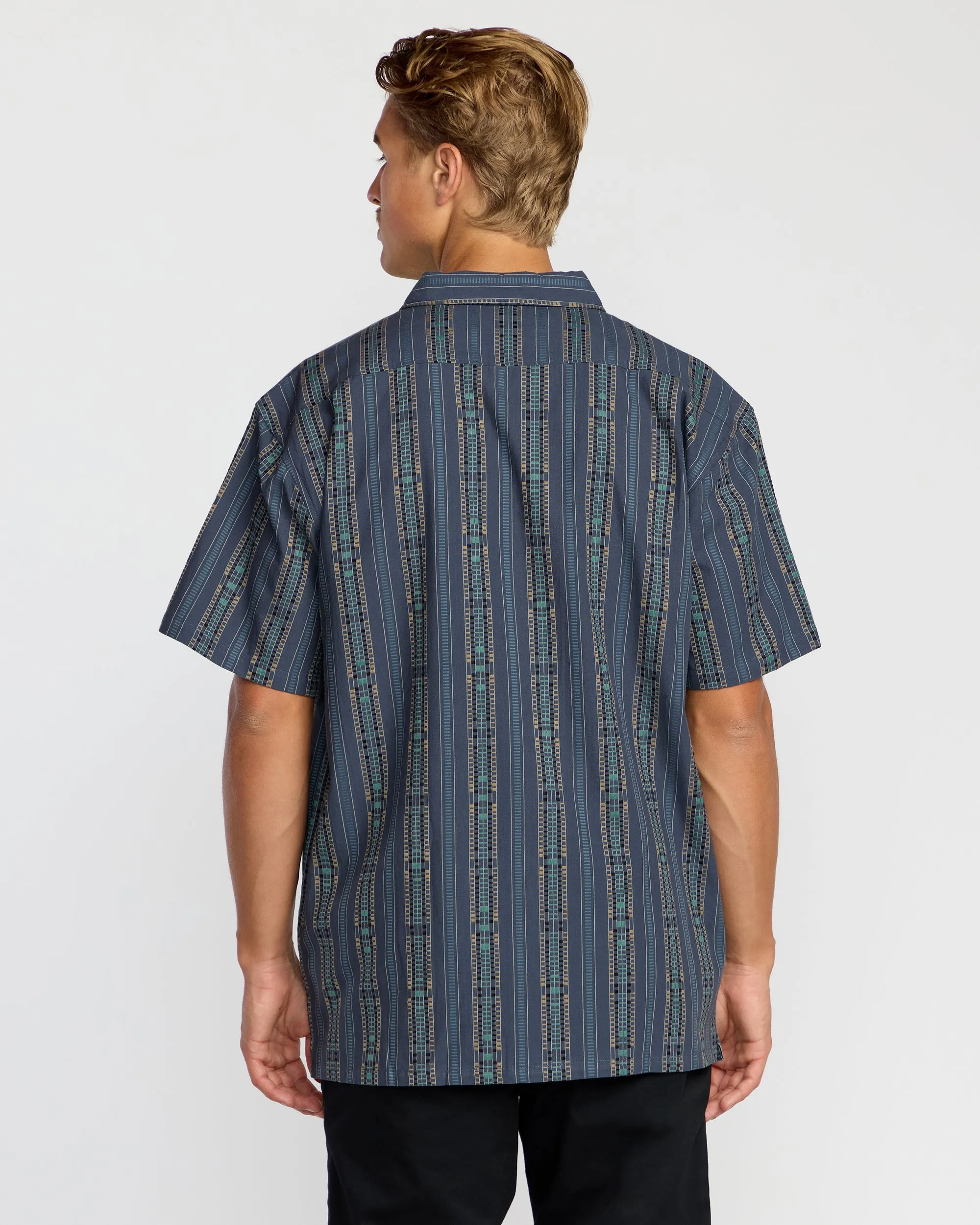 Sundays Jacquard Short Sleeve Shirt - Dark Navy sold by Billabong product image thumbnail 2
