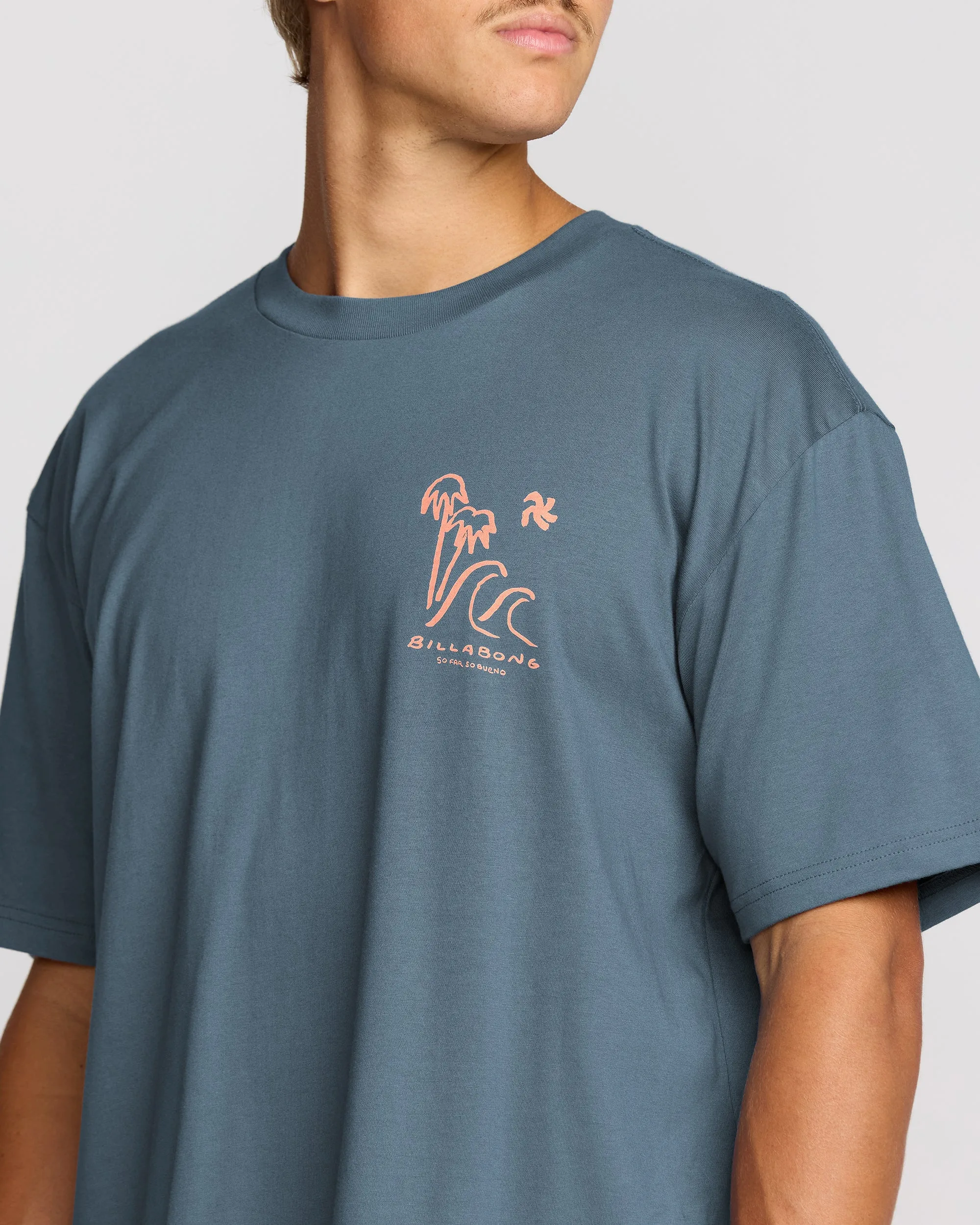 So Far Regular Short Sleeve T-Shirt - Steel Blue sold by Billabong product image thumbnail 5