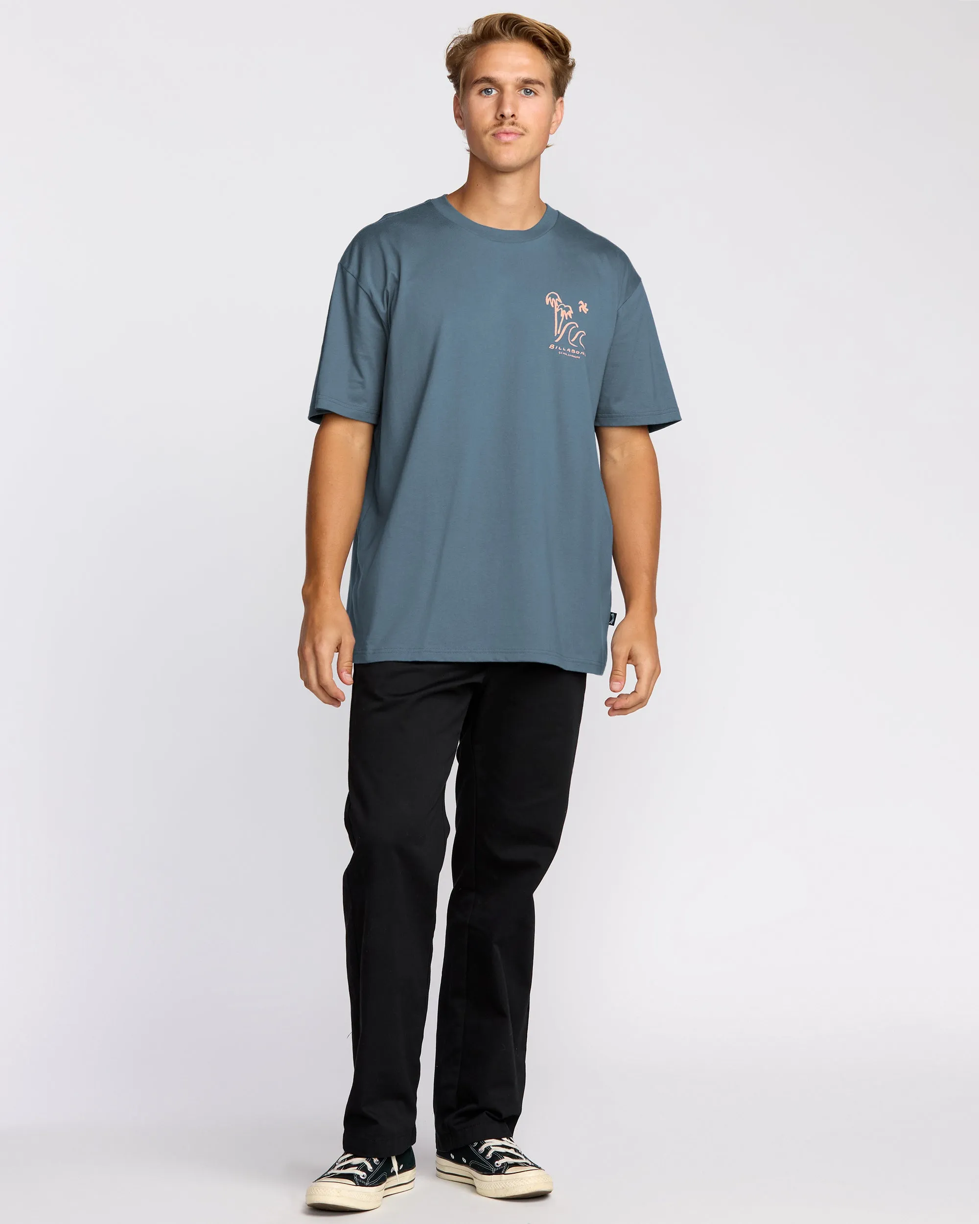 So Far Regular Short Sleeve T-Shirt - Steel Blue sold by Billabong product image thumbnail 4