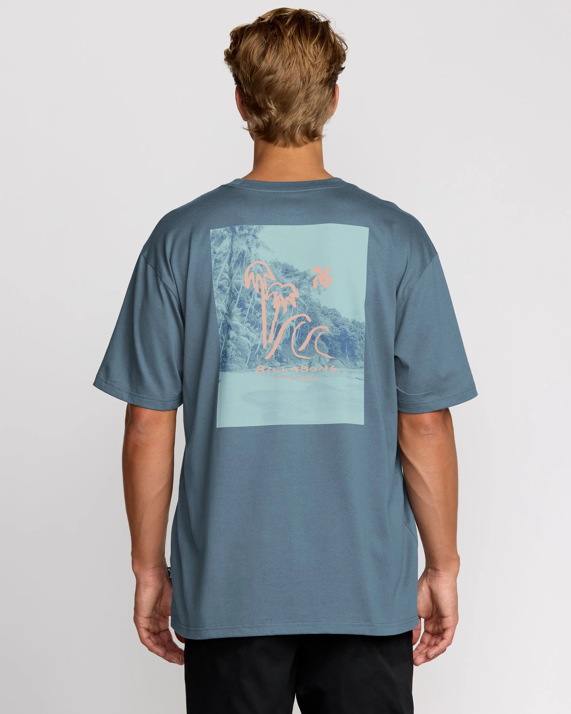 So Far Regular Short Sleeve T-Shirt - Steel Blue sold by Billabong product image thumbnail 2