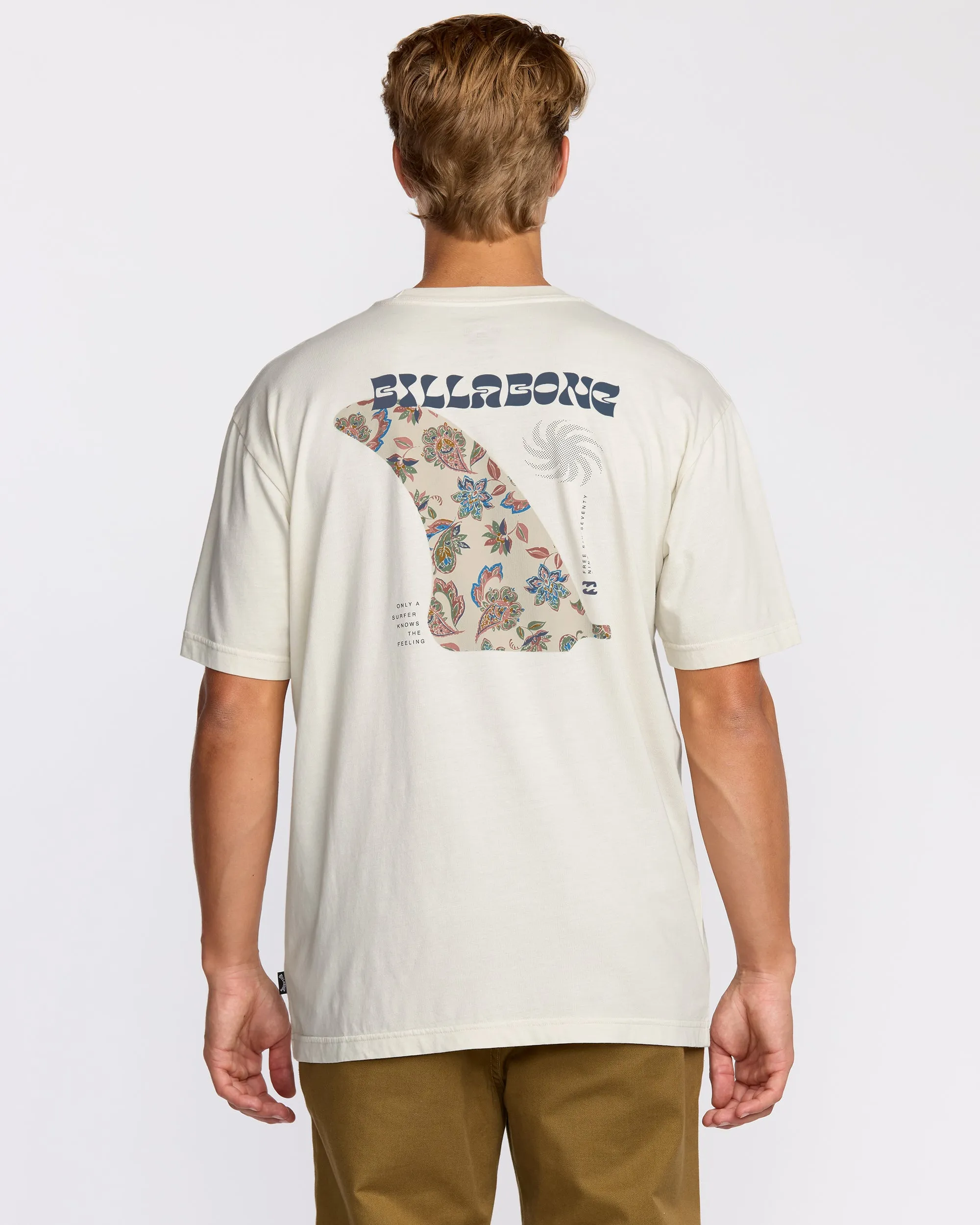 Single Fin Premium Wave Wash Short Sleeve T-Shirt - Off White sold by Billabong product image thumbnail 2