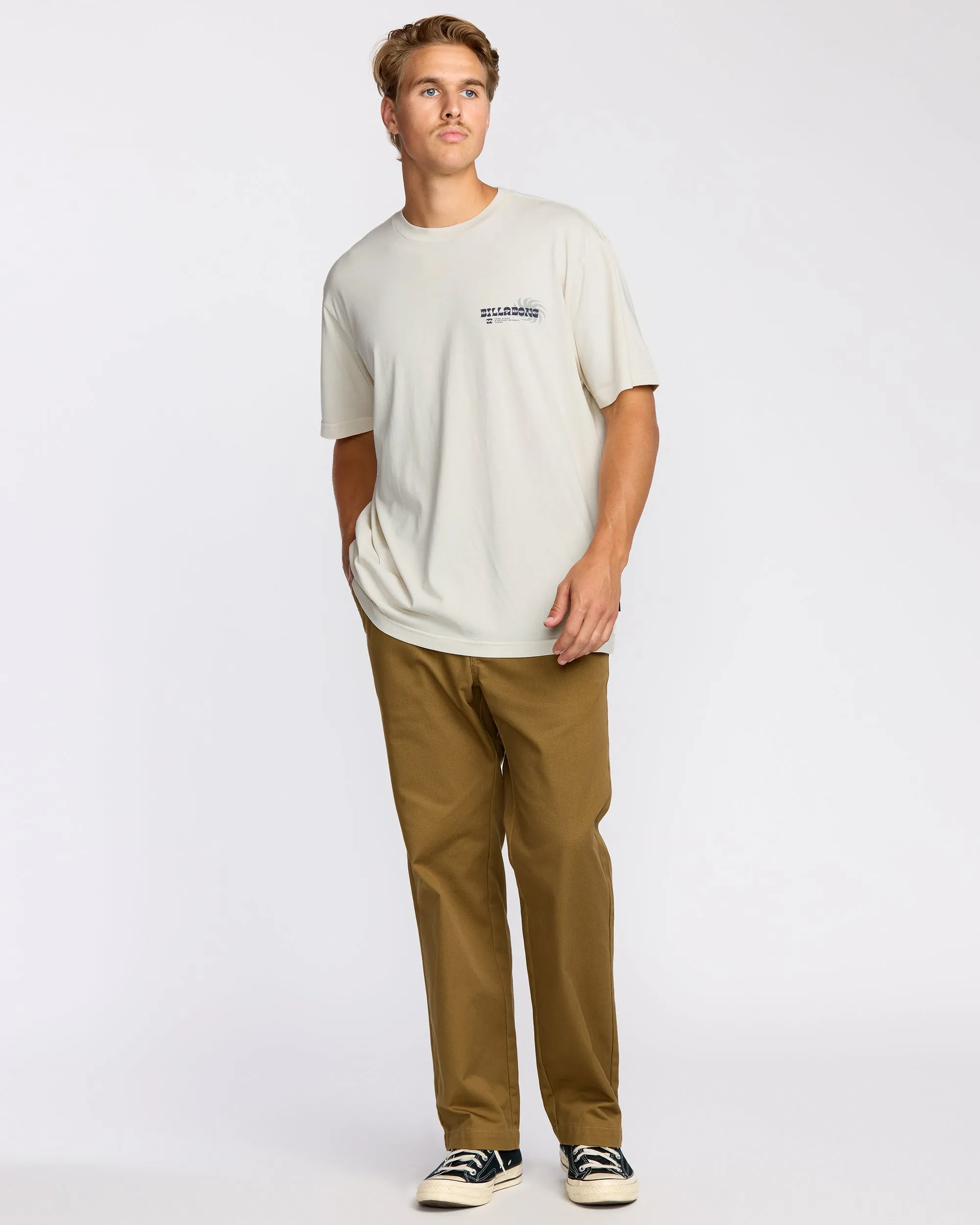 Single Fin Premium Wave Wash Short Sleeve T-Shirt - Off White sold by Billabong product image thumbnail 4