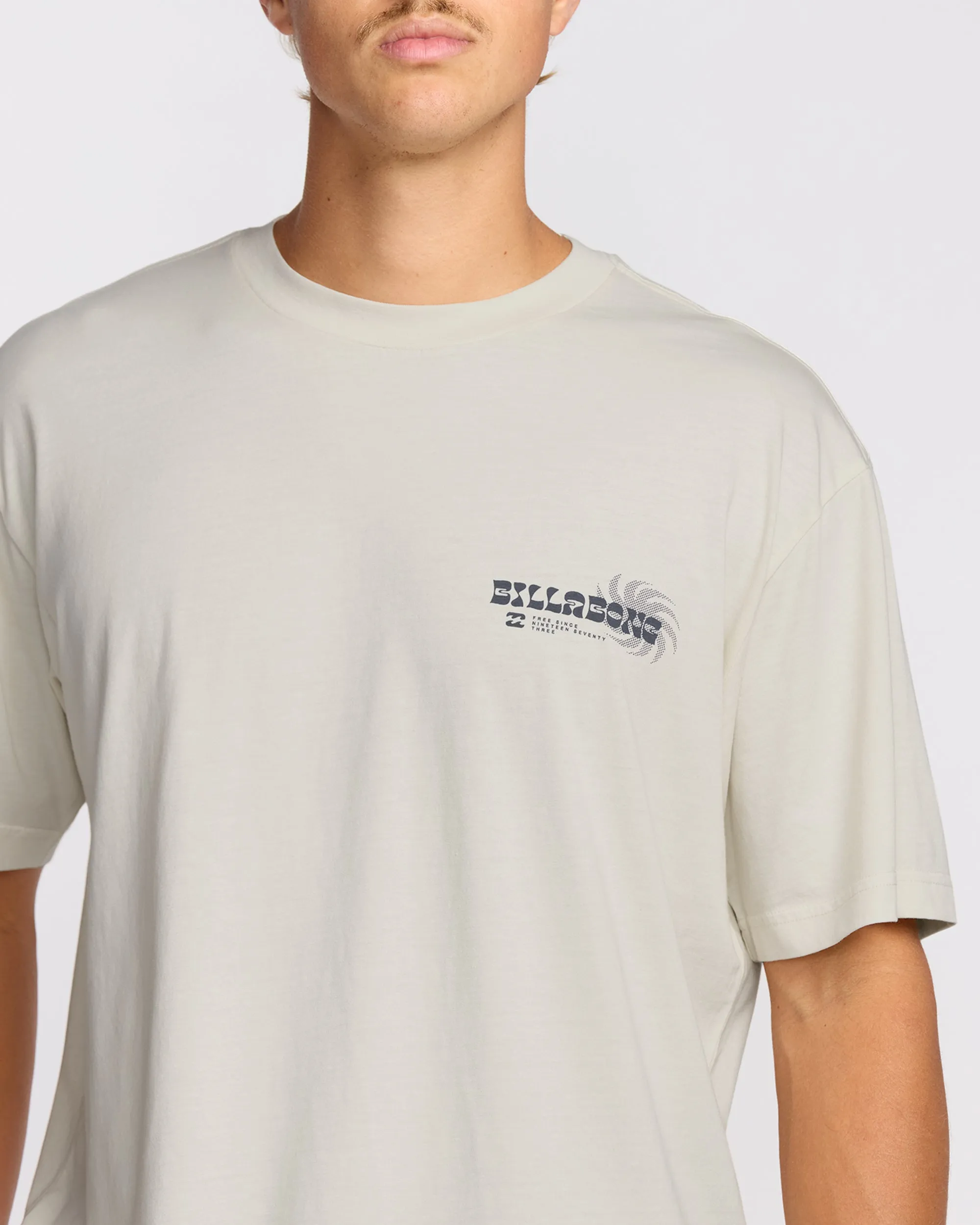 Single Fin Premium Wave Wash Short Sleeve T-Shirt - Off White sold by Billabong product image thumbnail 5