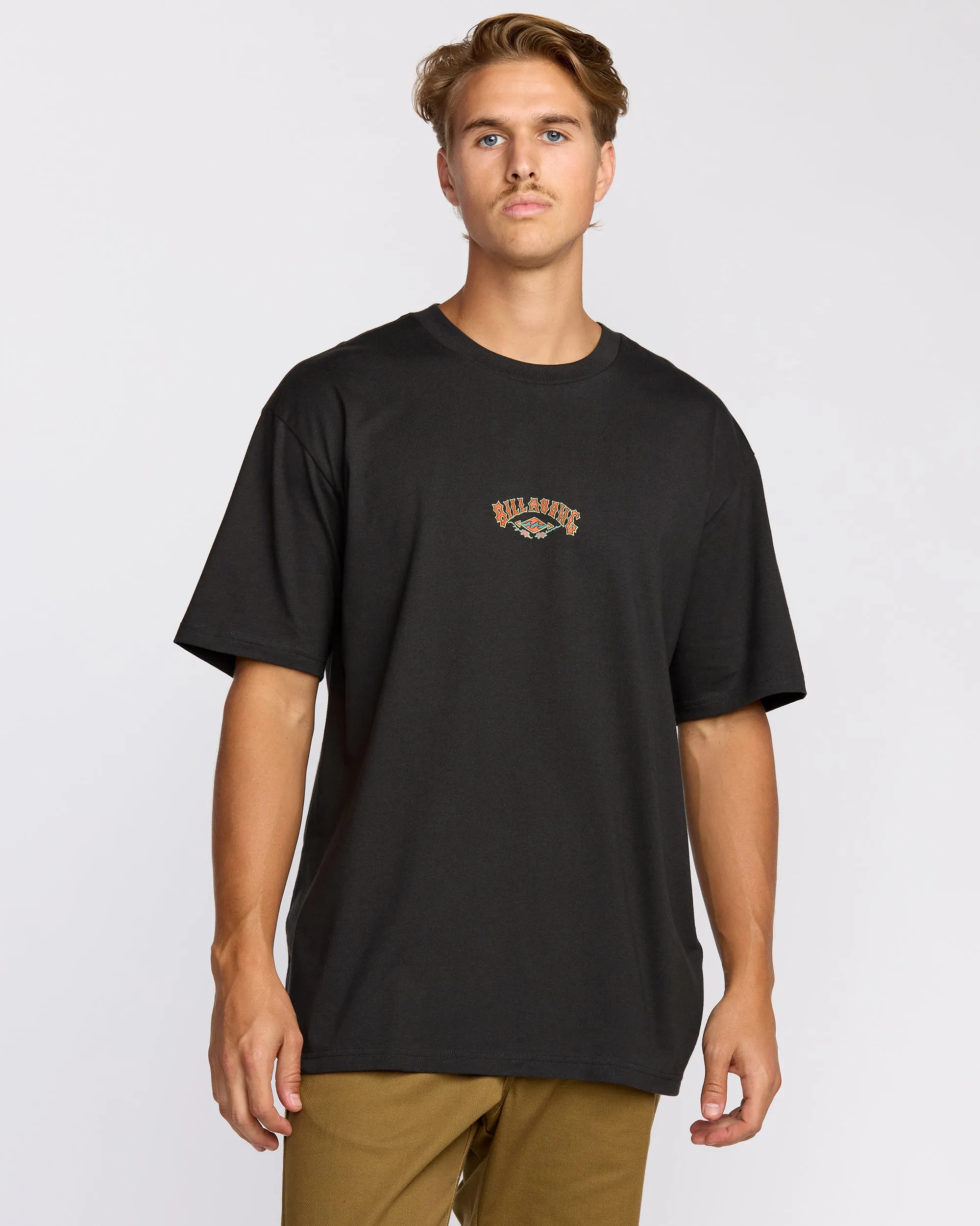 Rose Arch Regular Short Sleeve T-Shirt - Washed Black sold by Billabong