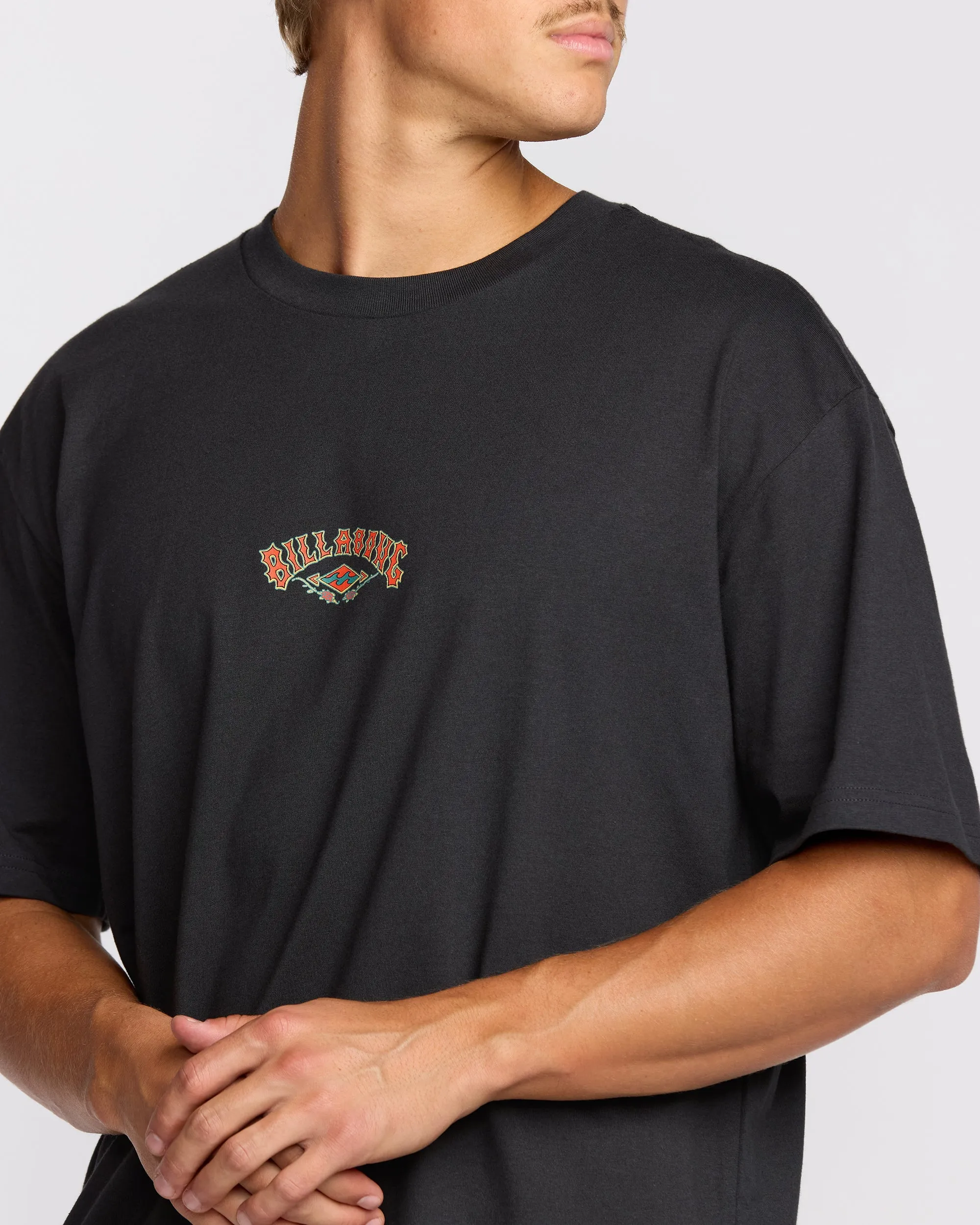 Rose Arch Regular Short Sleeve T-Shirt - Washed Black sold by Billabong product image thumbnail 5