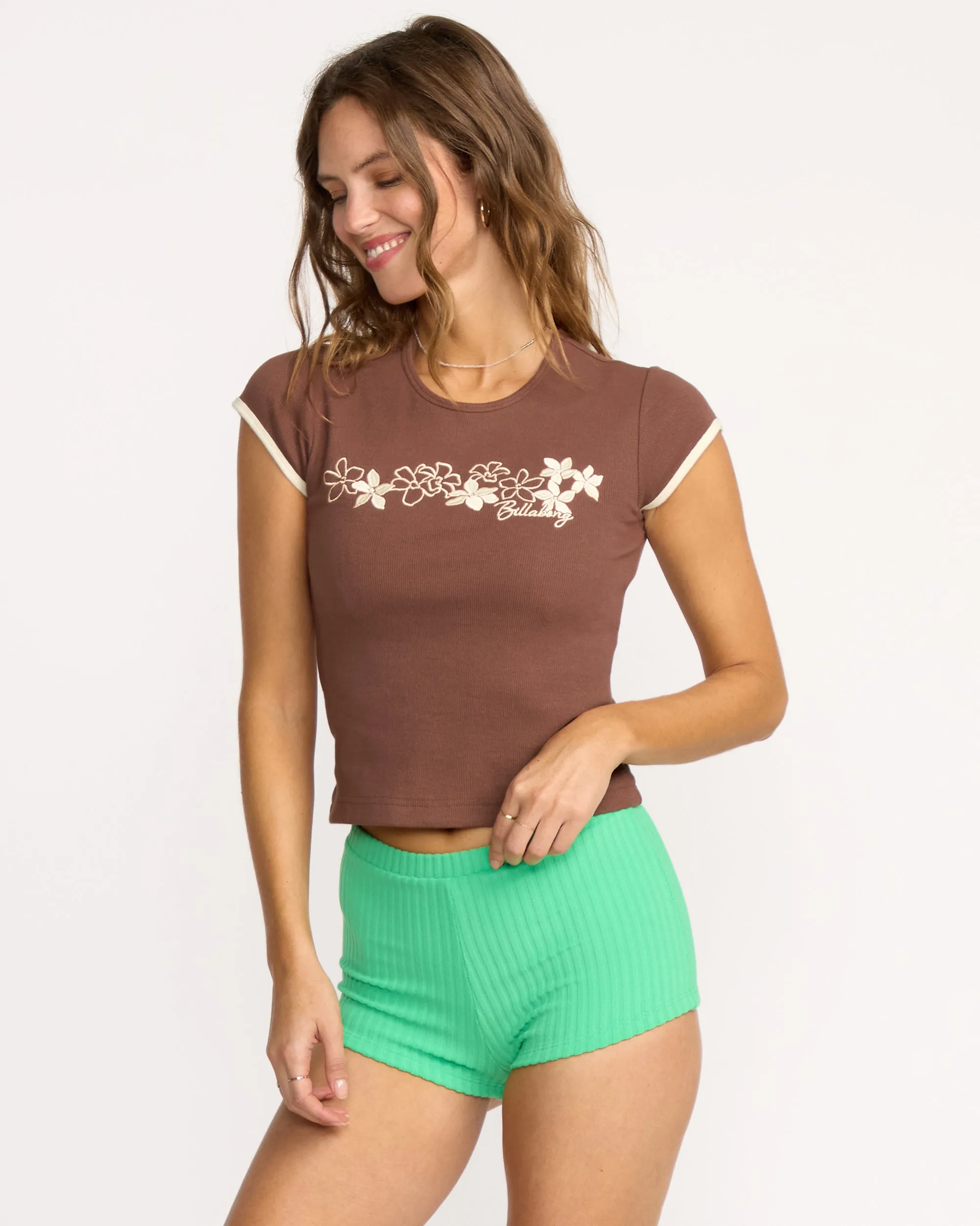 Josie Ringer Short Sleeve T-Shirt - Espresso sold by Billabong product image thumbnail 4