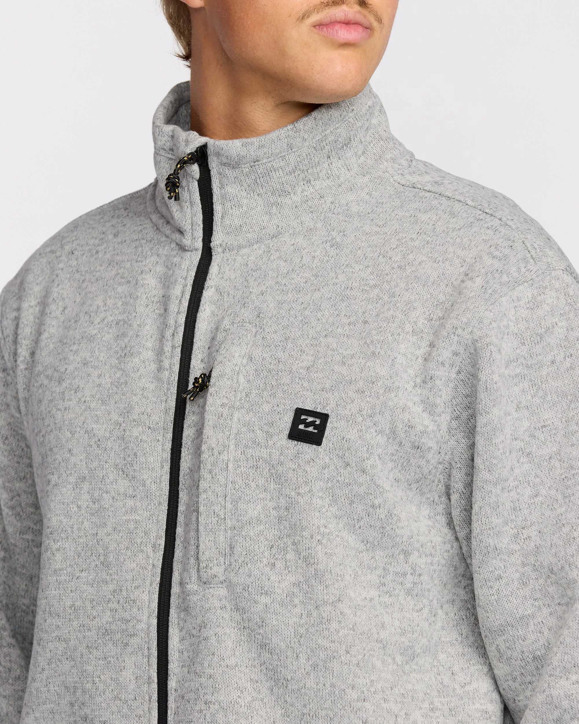 Boundary Mock Neck Zip Sweatshirt - Grey Htr sold by Billabong product image thumbnail 5