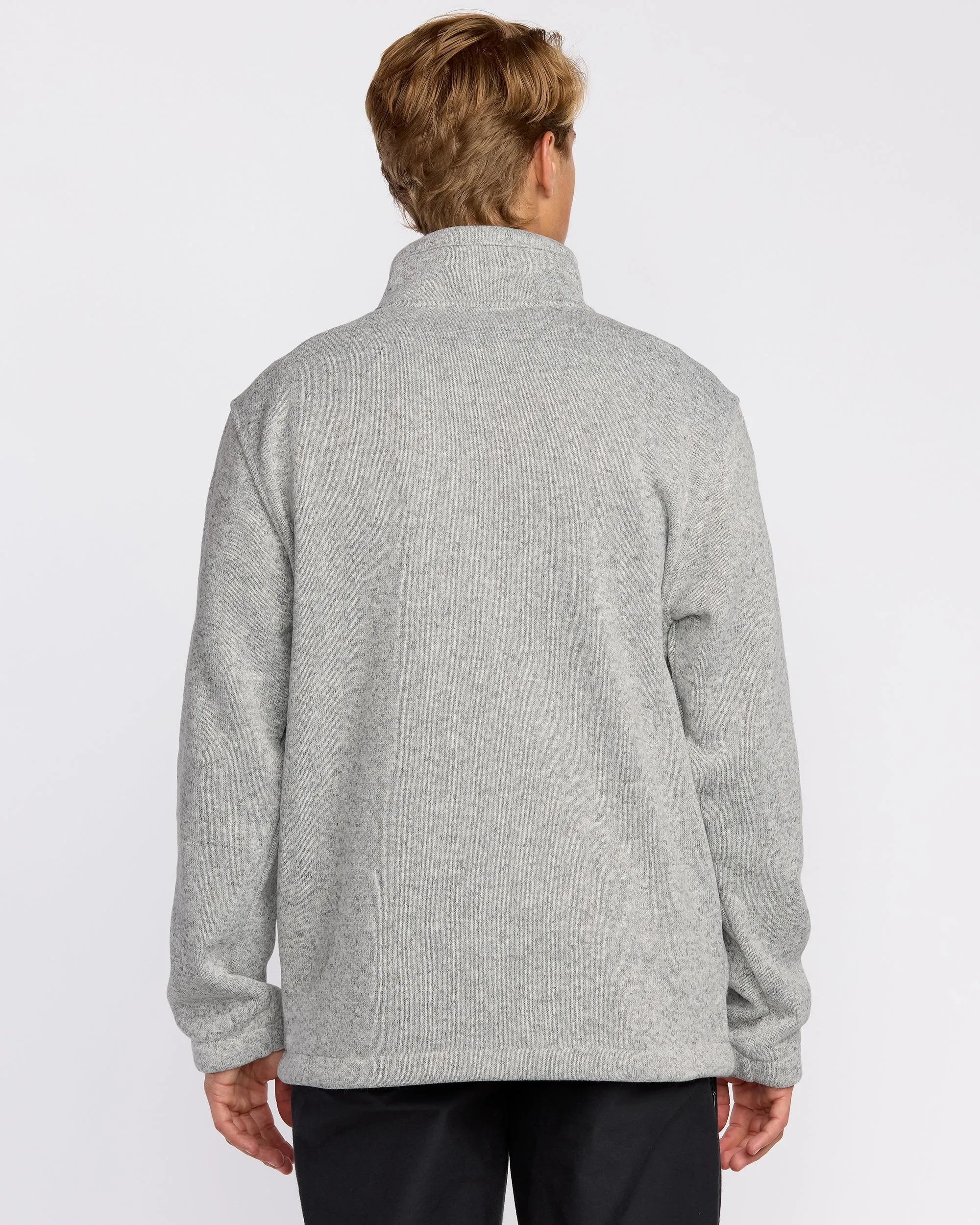 Boundary Mock Neck Zip Sweatshirt - Grey Htr sold by Billabong product image thumbnail 2