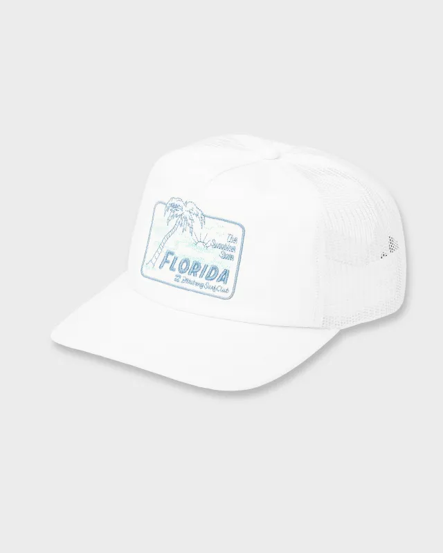 Lounge Florida Trucker Hat - Off White sold by Billabong