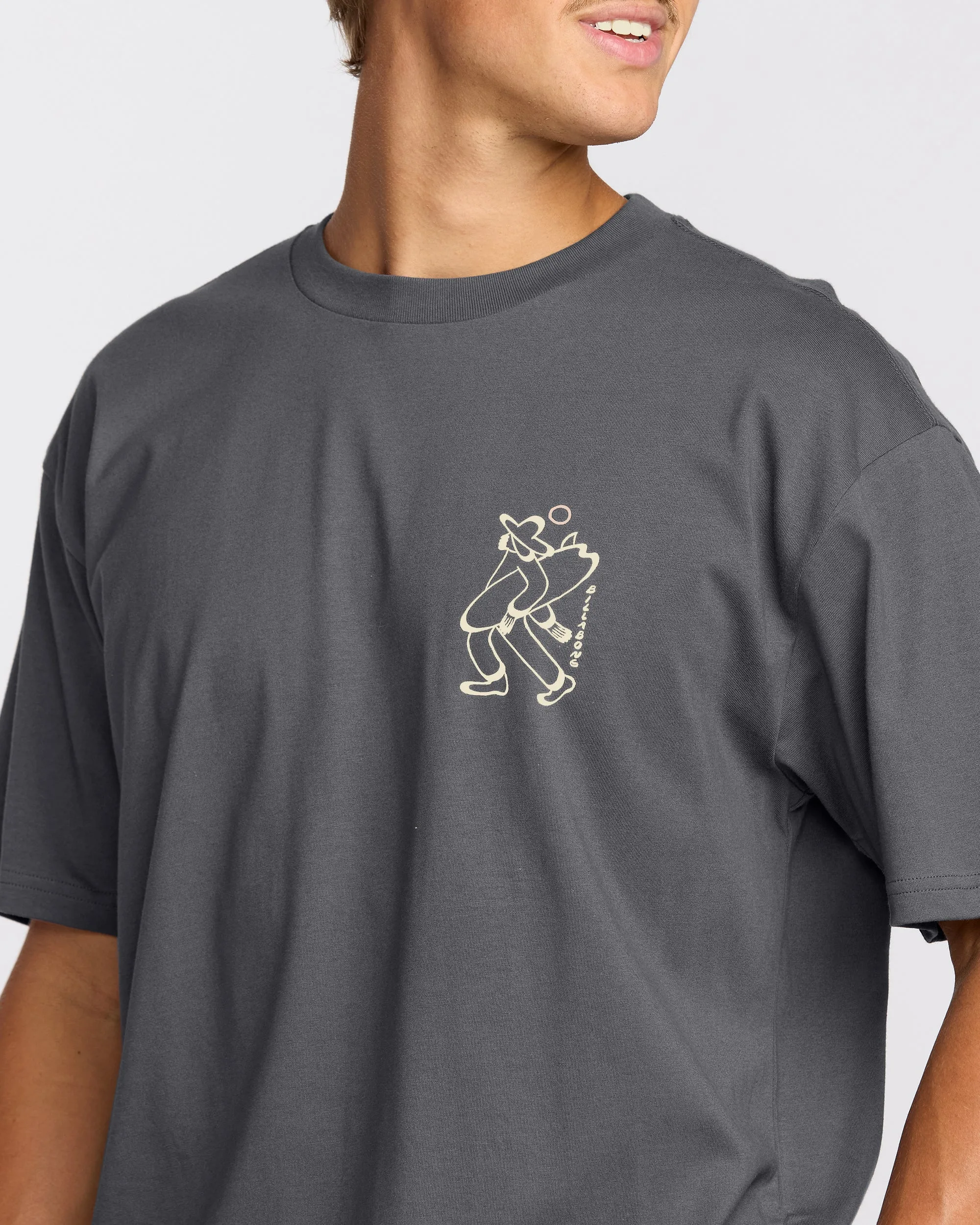 Up The Beach Regular Short Sleeve T-Shirt - Char sold by Billabong product image thumbnail 5