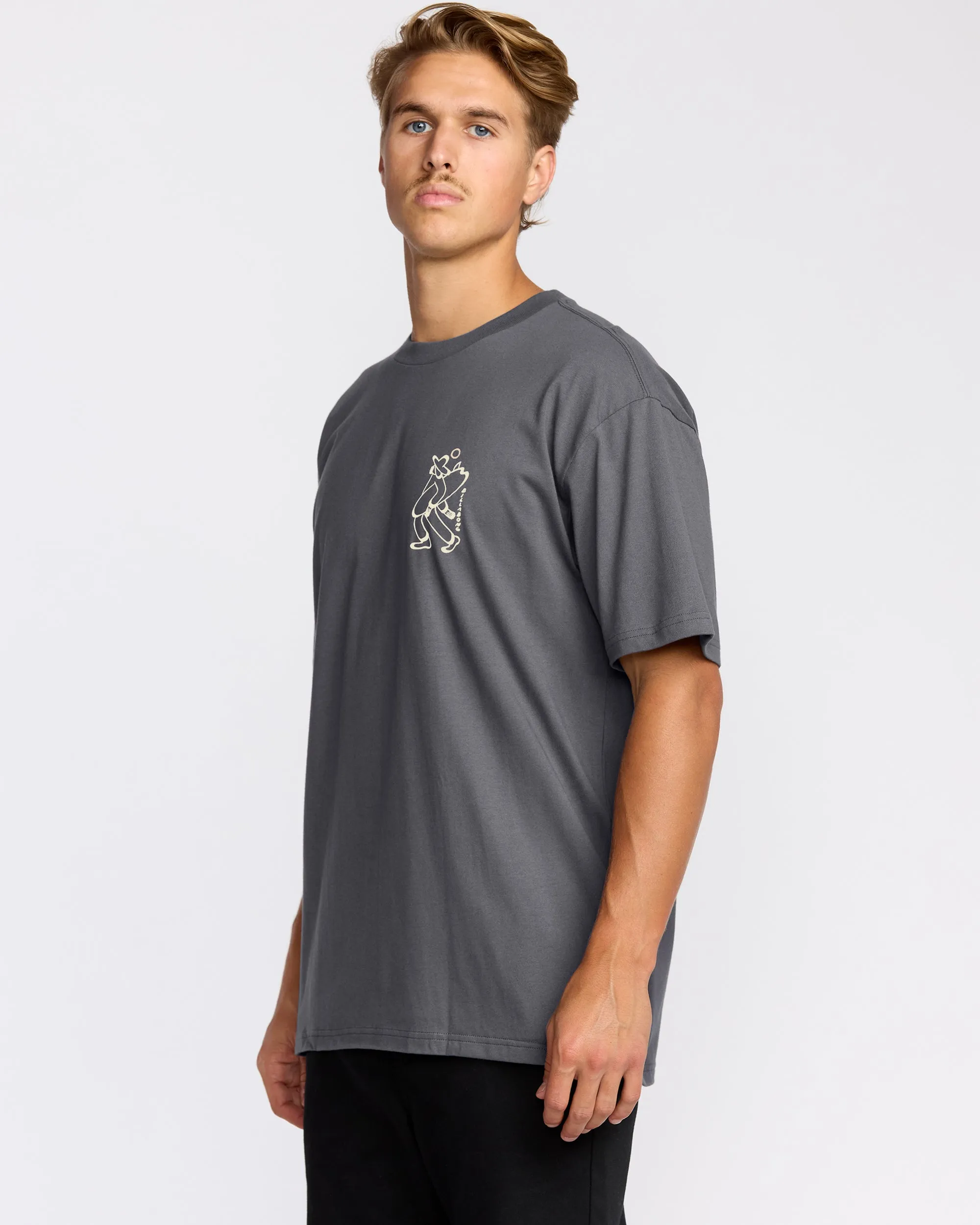Up The Beach Regular Short Sleeve T-Shirt - Char sold by Billabong product image thumbnail 3