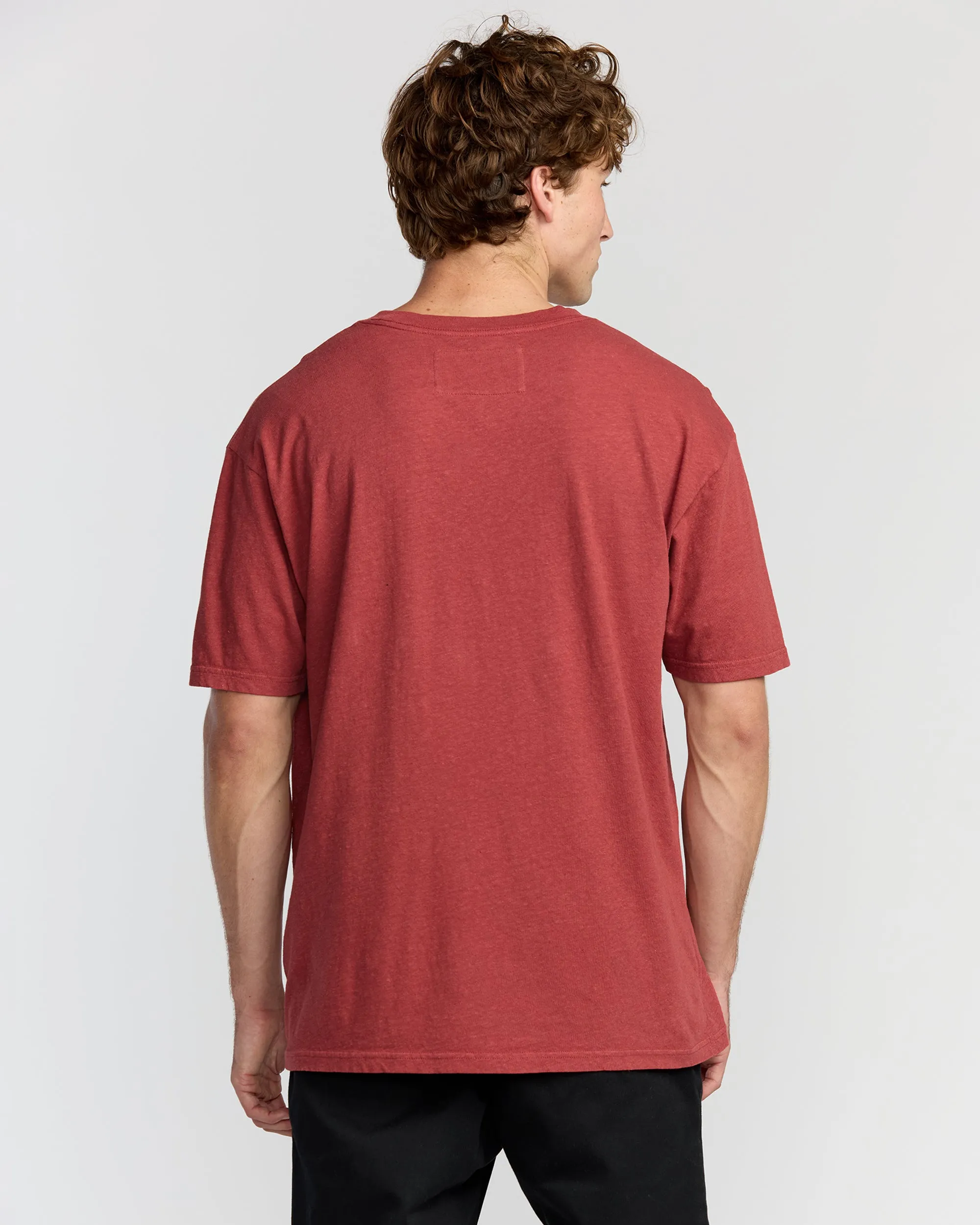 The Label Garage Regular Short Sleeve T-Shirt - Burnt Red sold by Billabong product image thumbnail 2