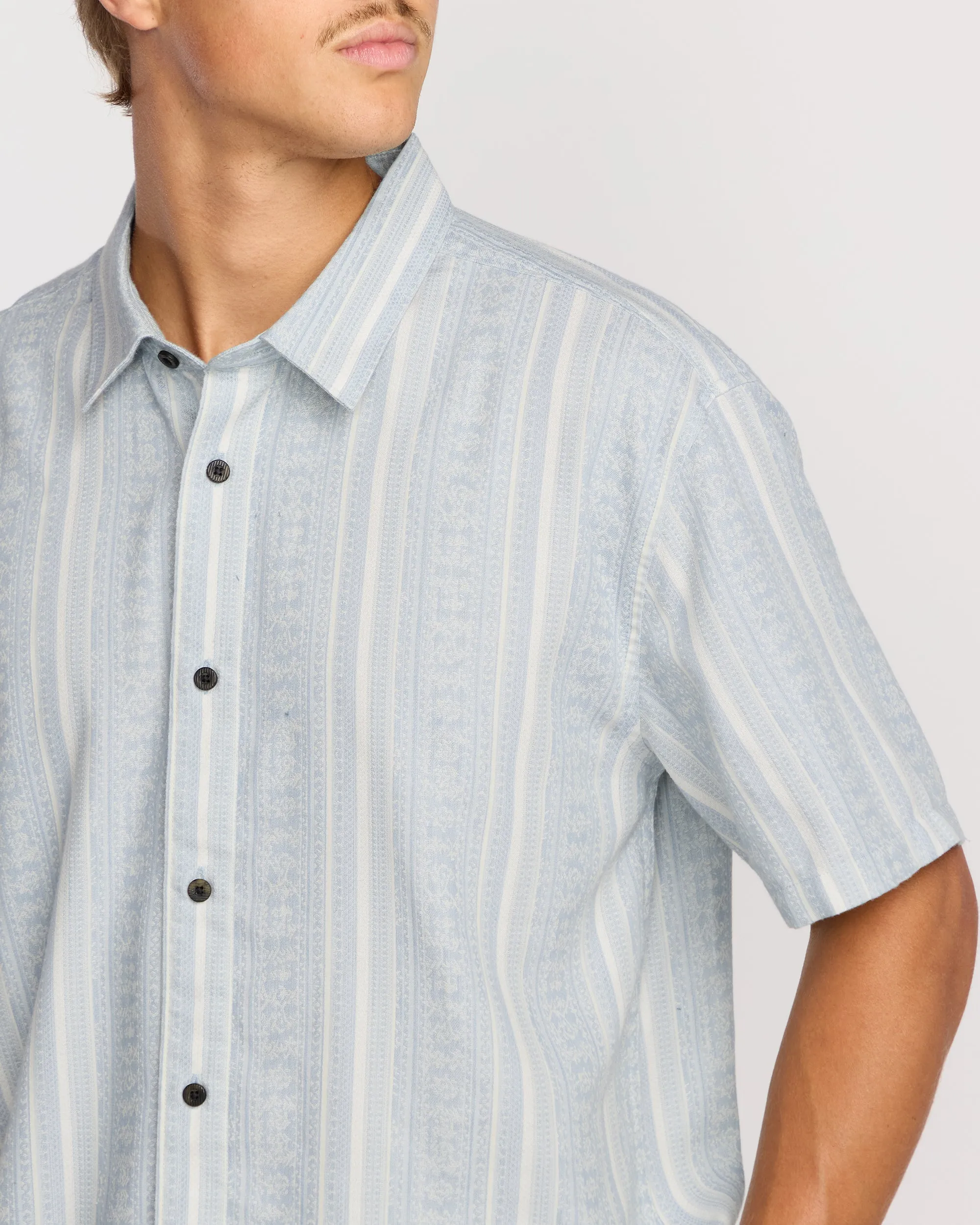 Sunshines Garage Short Sleeve Shirt - Stone Blue sold by Billabong product image thumbnail 5