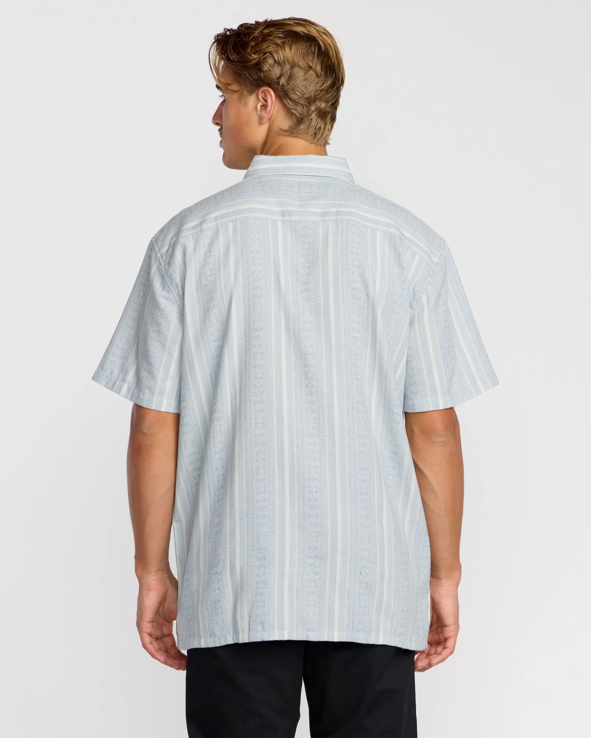 Sunshines Garage Short Sleeve Shirt - Stone Blue sold by Billabong product image thumbnail 2