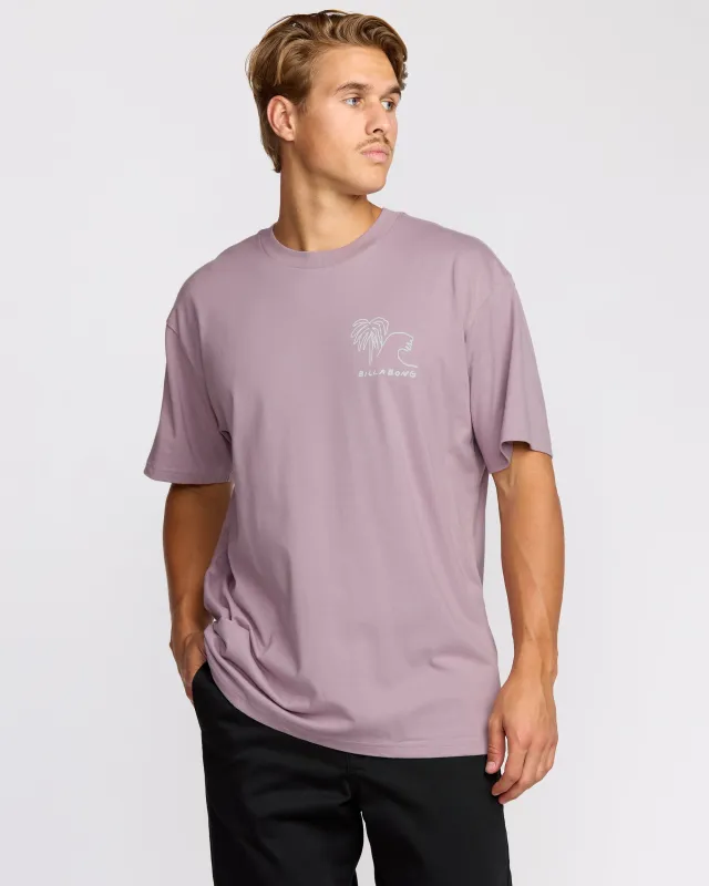 Scenes Regular Short Sleeve T-Shirt - Purple Ash sold by Billabong