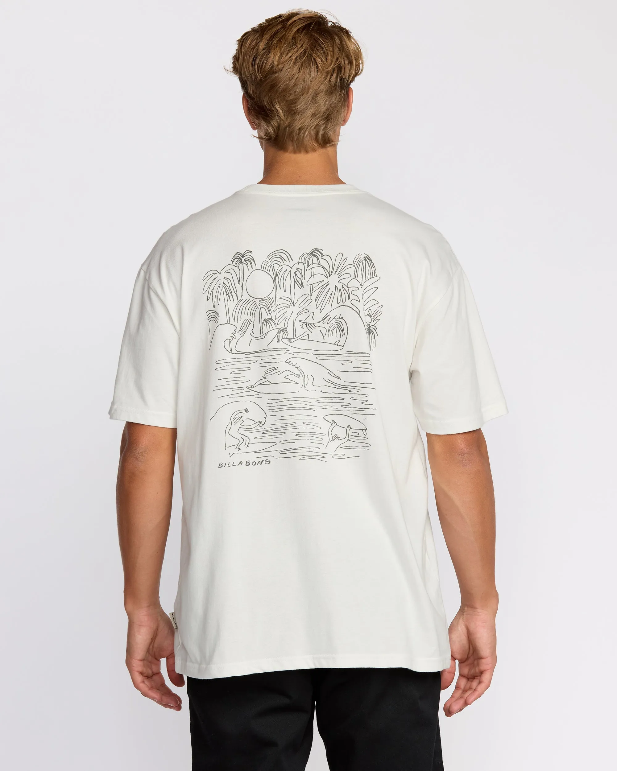 Scenes Regular Short Sleeve T-Shirt - Off White sold by Billabong product image thumbnail 2