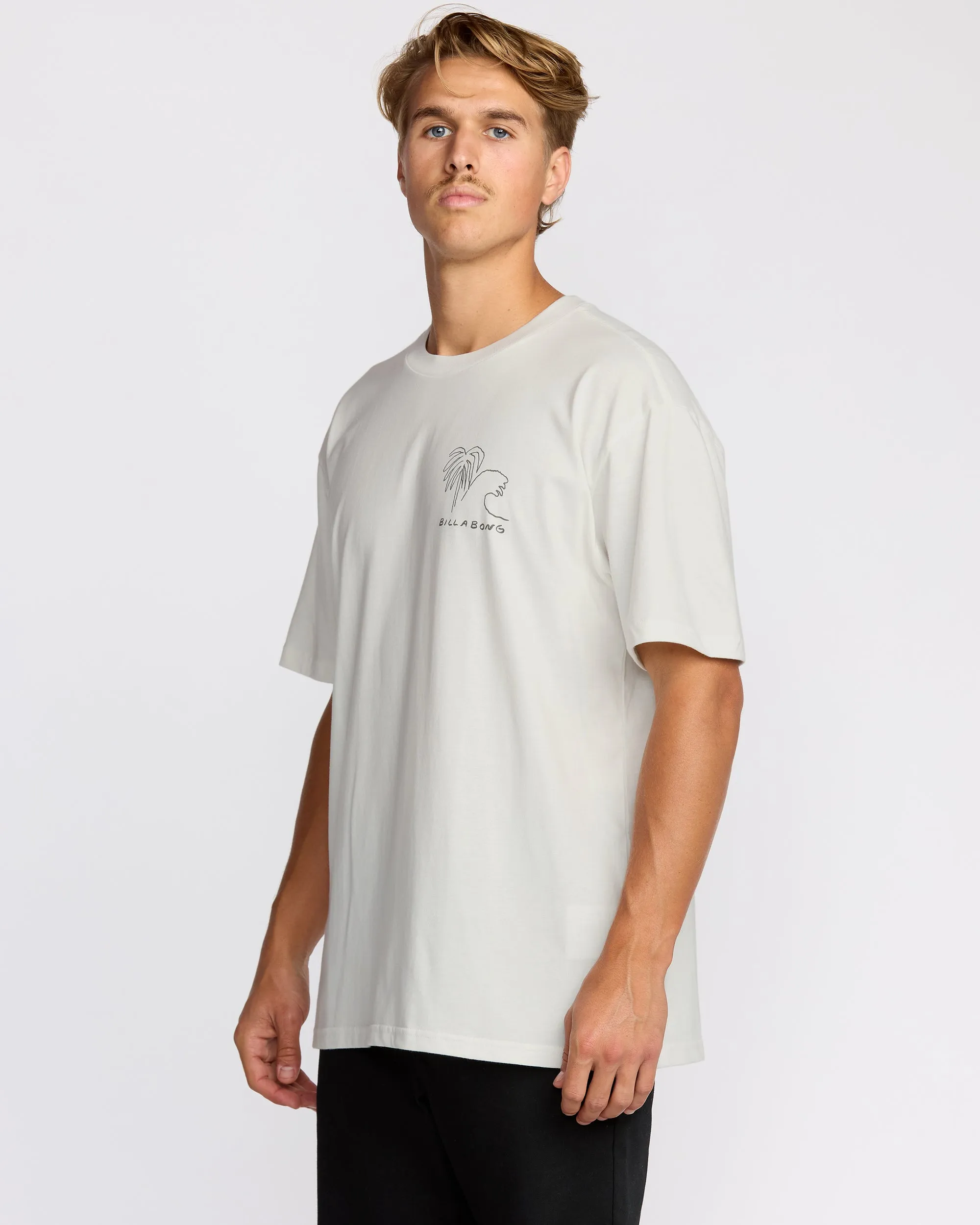 Scenes Regular Short Sleeve T-Shirt - Off White sold by Billabong product image thumbnail 3