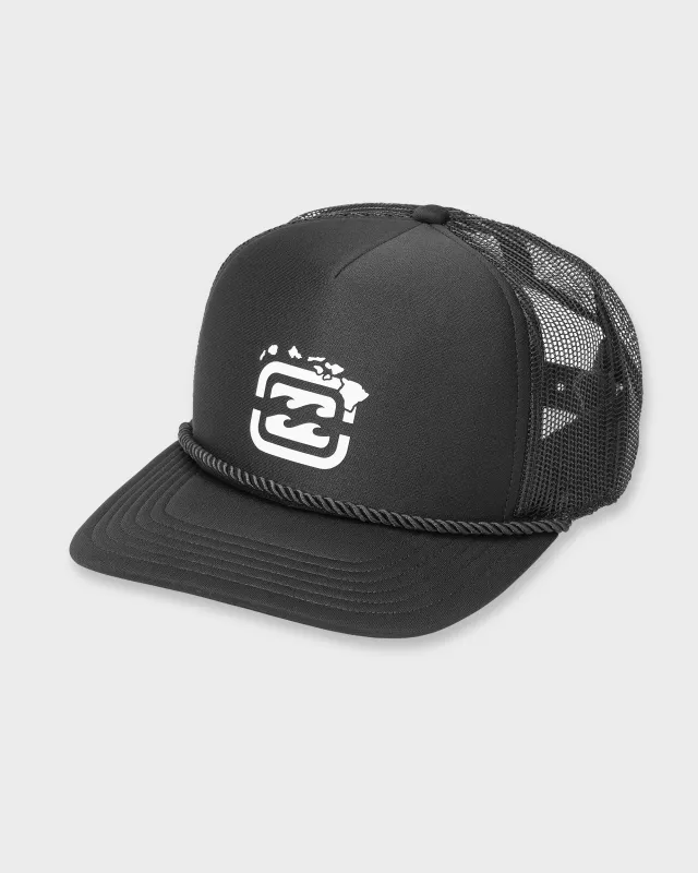 Bracket Hi Trucker Hat - Black sold by Billabong