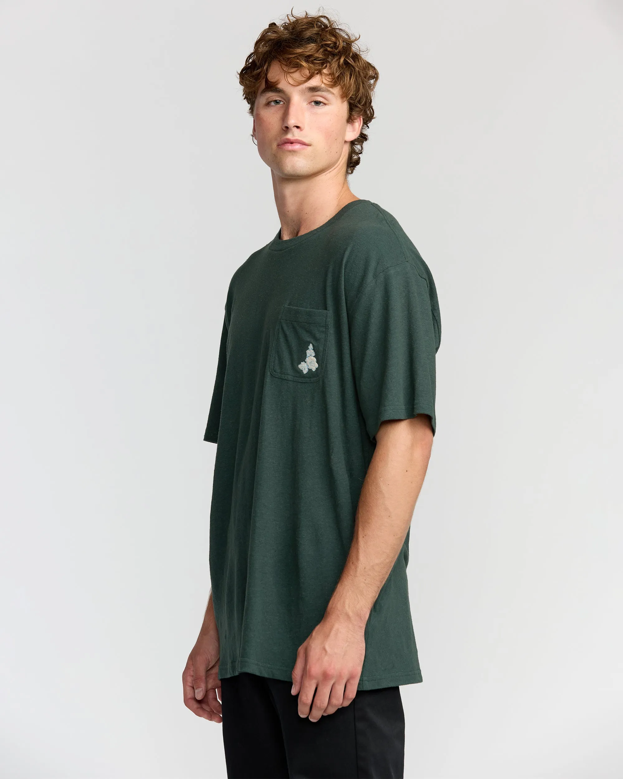 Austin Garage Regular Pocket Short Sleeve T-Shirt - Teal sold by Billabong product image thumbnail 3