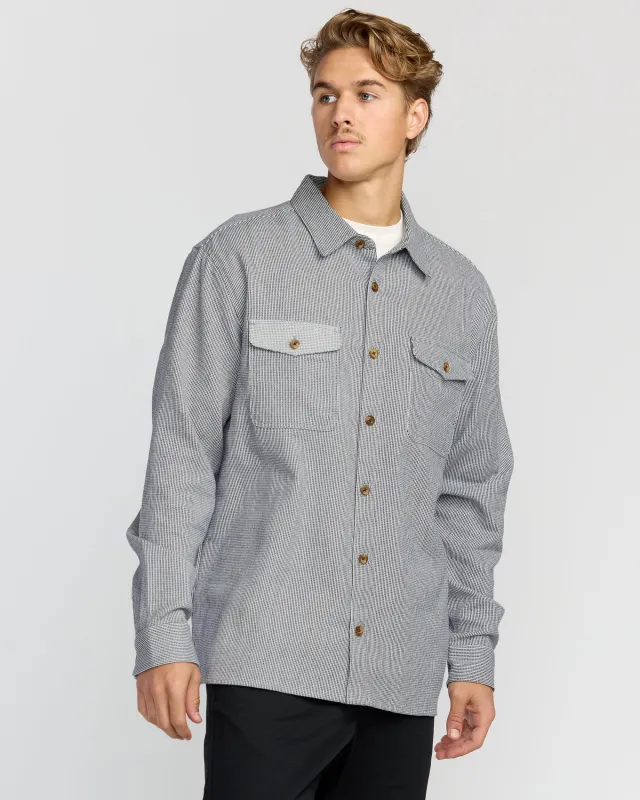 Austin Garage Long Sleeve Shirt - Stone Blue sold by Billabong