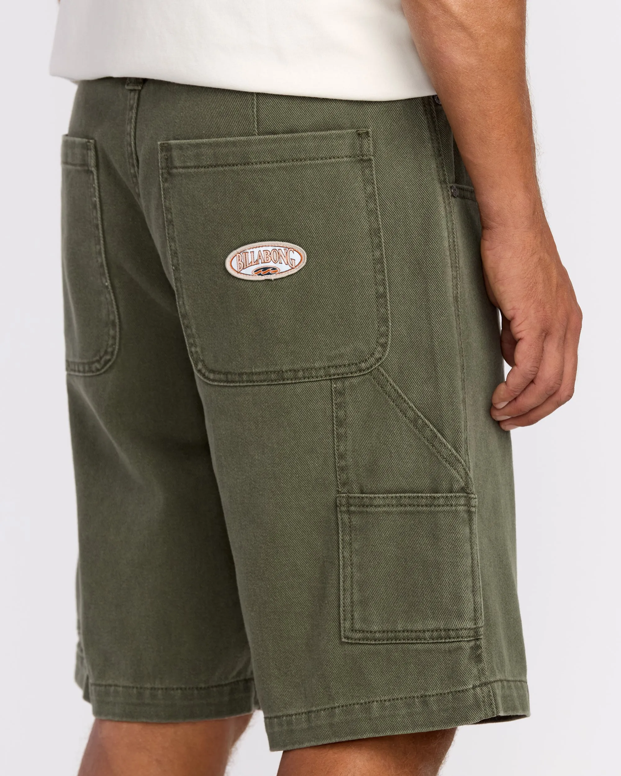 Bad Dog 21" Workwear Shorts - Dark Military sold by Billabong product image thumbnail 5