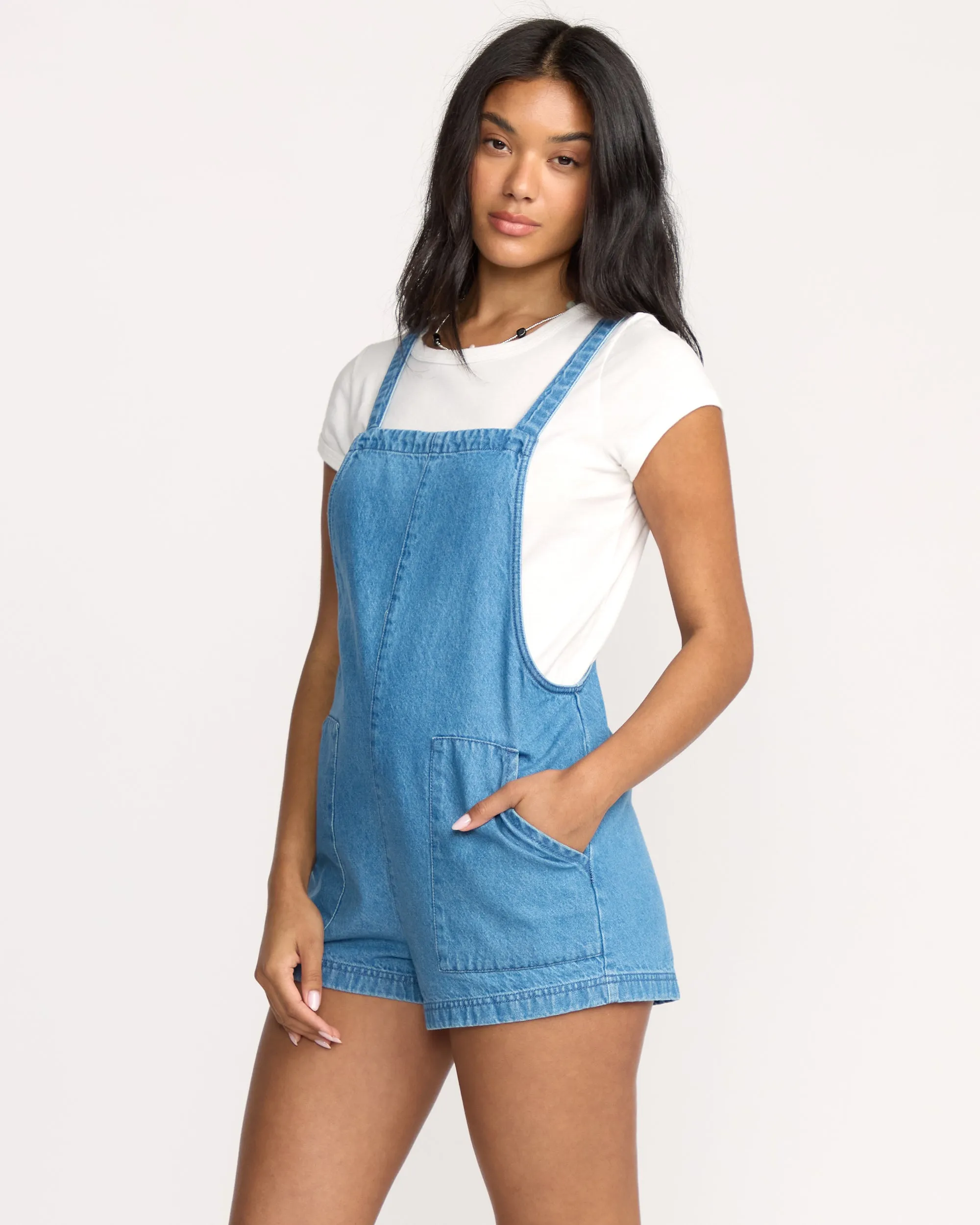 Beach Crush Denim Overalls - Salt Washed sold by Billabong product image thumbnail 4