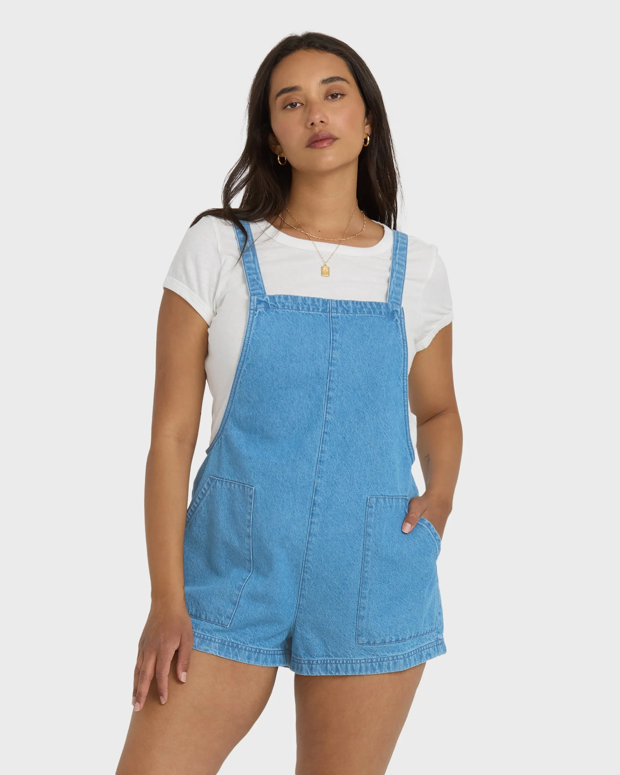 Beach Crush Denim Overalls - Salt Washed sold by Billabong