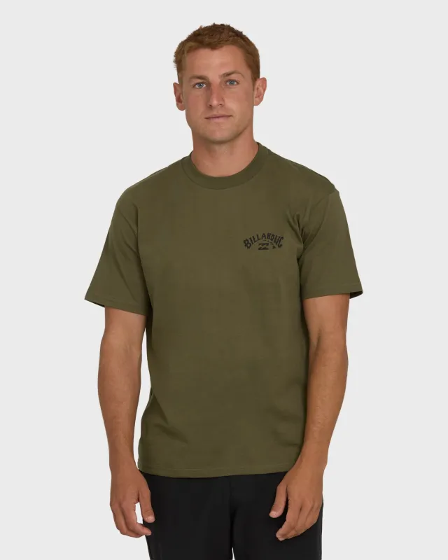 Arch Hi Regular Short Sleeve T-Shirt - Military sold by Billabong