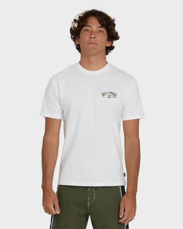 Arch Hi Regular Short Sleeve T-Shirt - Off White sold by Billabong