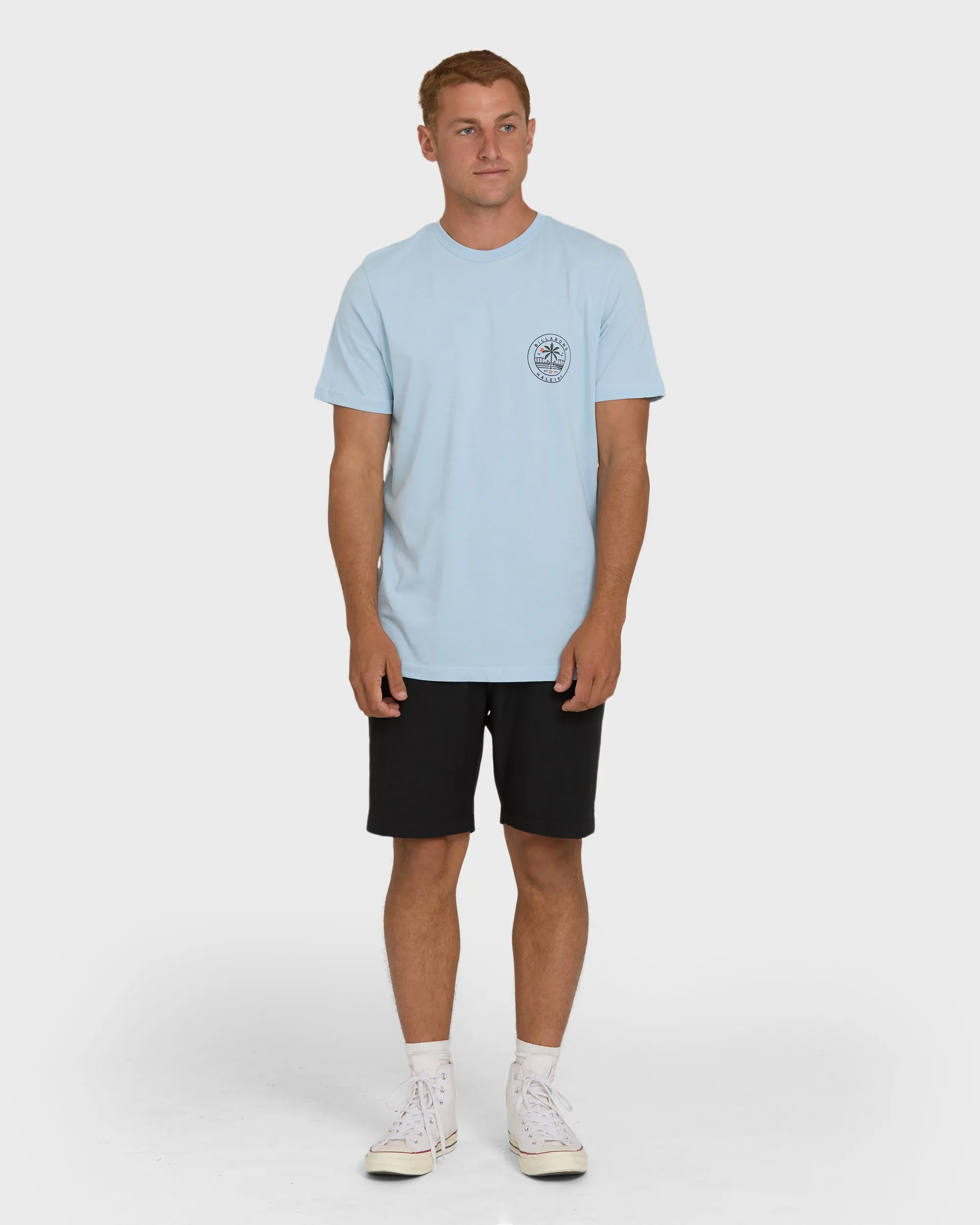 Haleiwa Badge Short Sleeve T-Shirt - Blue Mist sold by Billabong product image thumbnail 3
