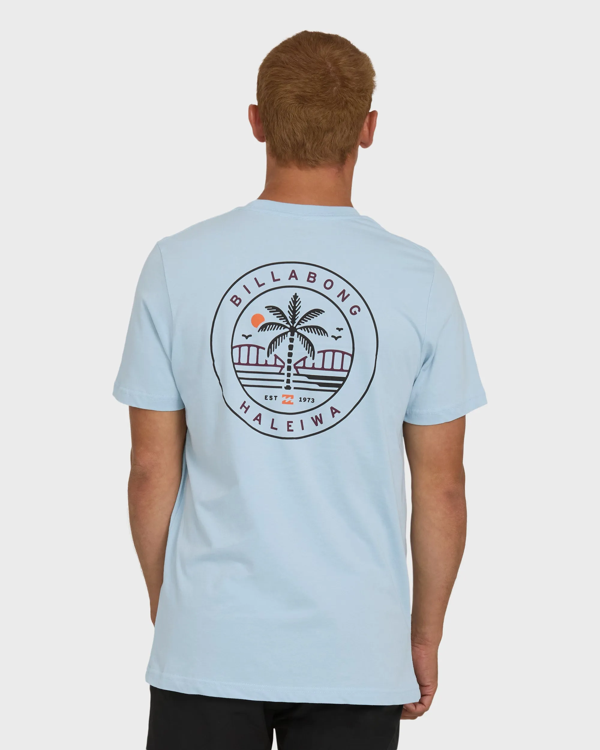 Haleiwa Badge Short Sleeve T-Shirt - Blue Mist sold by Billabong product image thumbnail 2