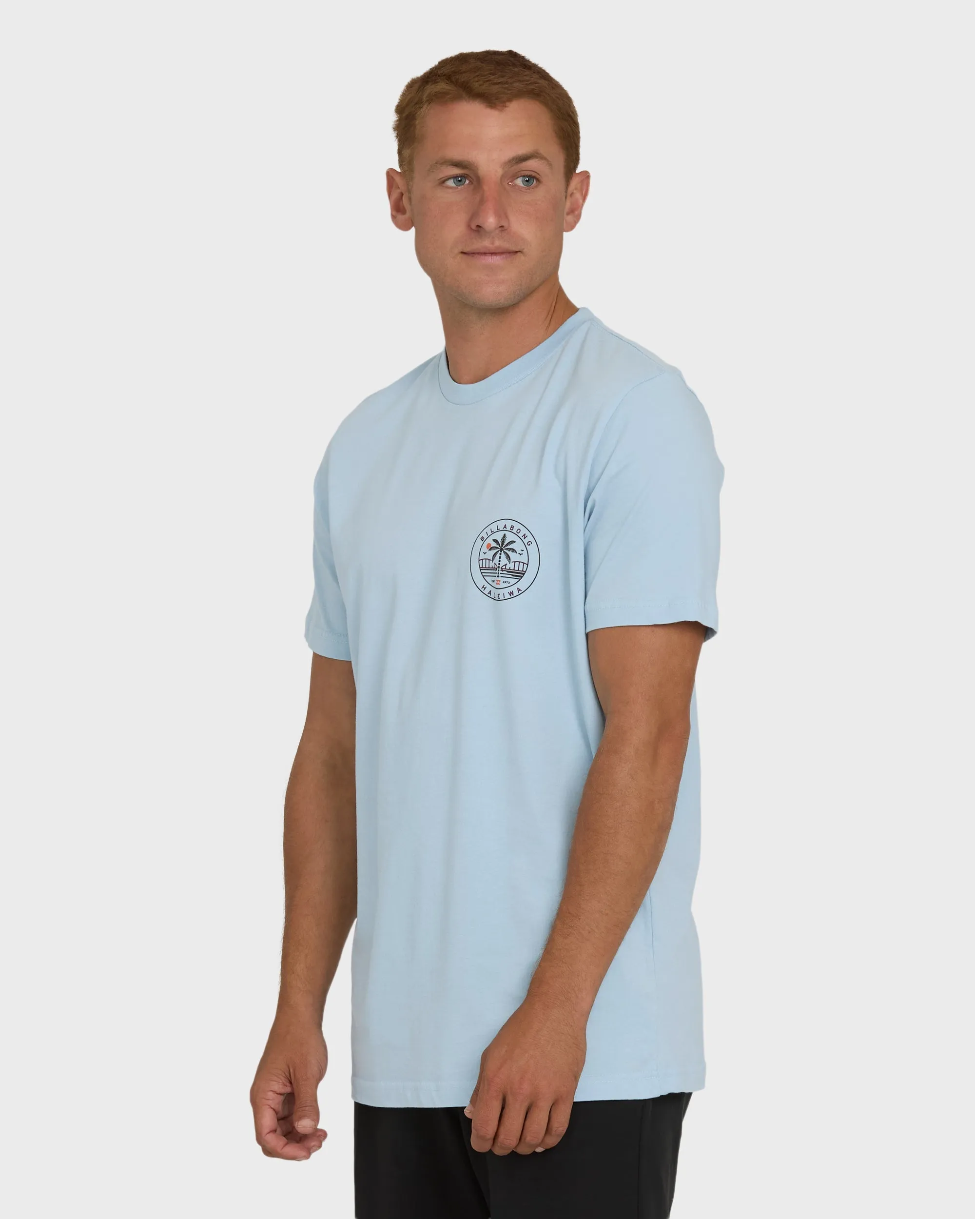 Haleiwa Badge Short Sleeve T-Shirt - Blue Mist sold by Billabong product image thumbnail 4