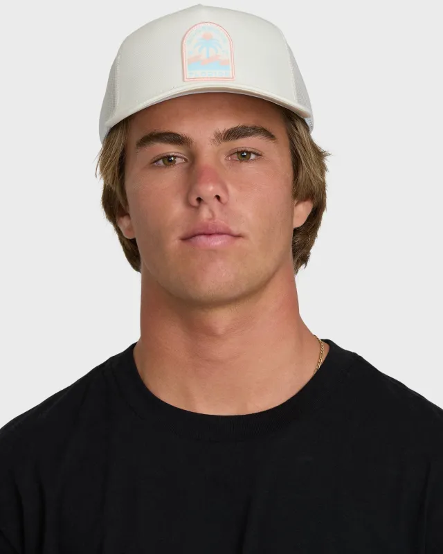 Palm Florida Trucker Hat - Off White sold by Billabong