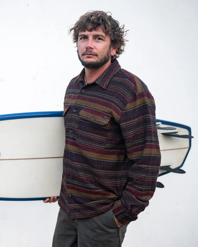 Offshore Jacquard Long Sleeve Flannel Shirt - Brick sold by Billabong product image thumbnail 4