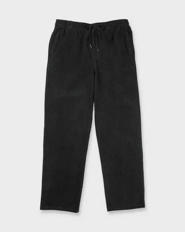 Larry Elastic Waist Corduroy Pants - Washed Black made by Billabong
