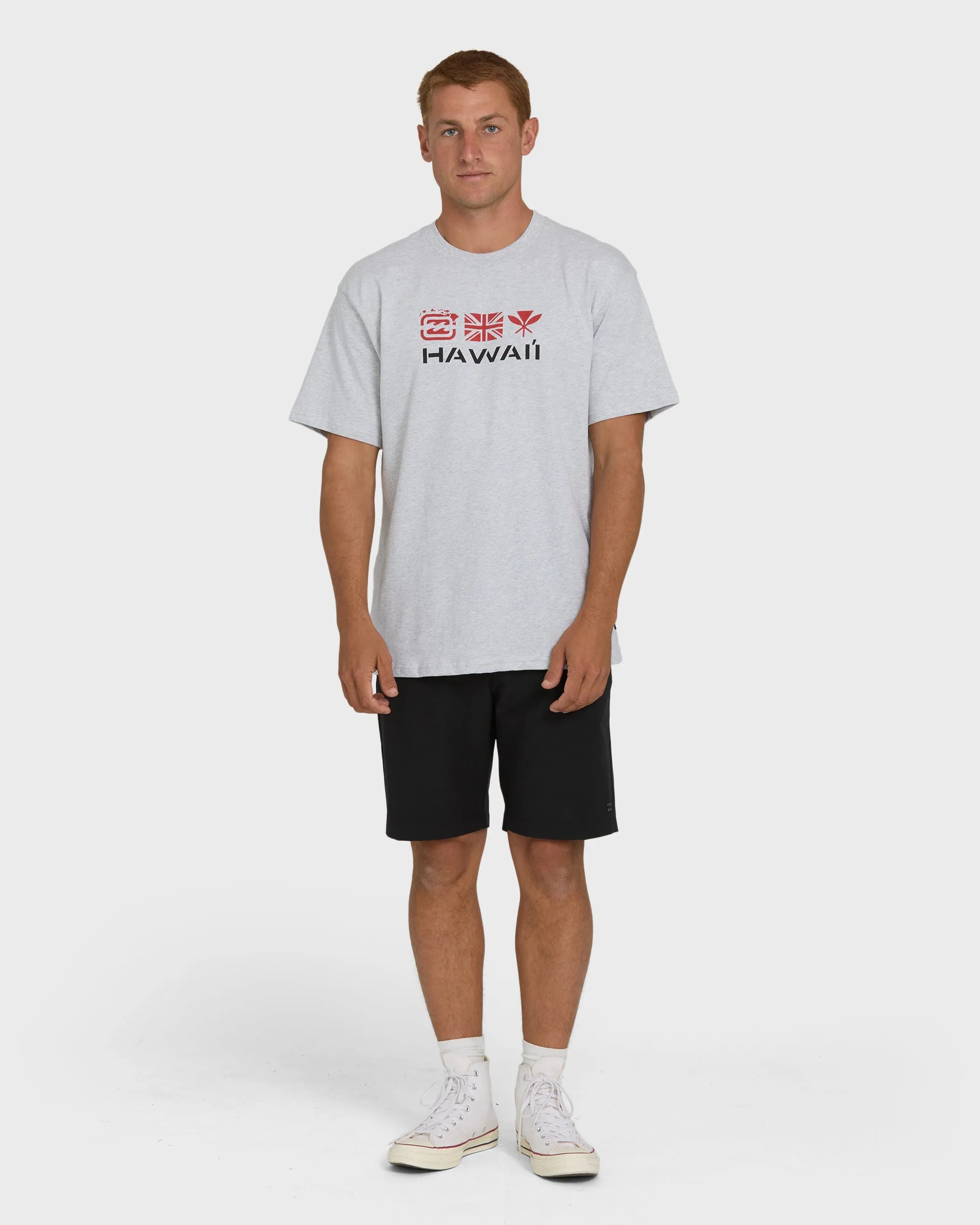 Kahili Hawaii Regular Short Sleeve Tee - Heather Gray sold by Billabong product image thumbnail 3
