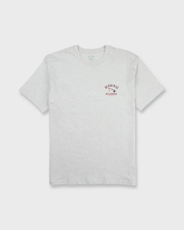 Island Chain Hawaii Regular Tee - Gray Heather sold by Billabong