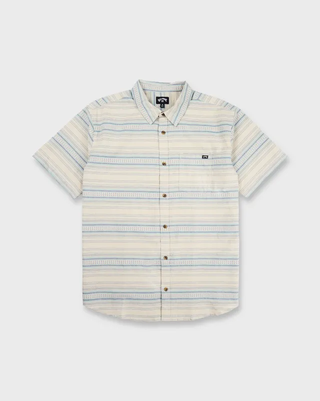 All Day Stripe Short Sleeve Shirt - Desert Sand sold by Billabong