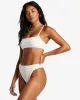 Sun Trip Tiki Zoe Crop Bikini Top - Salt Crystal sold by Billabong