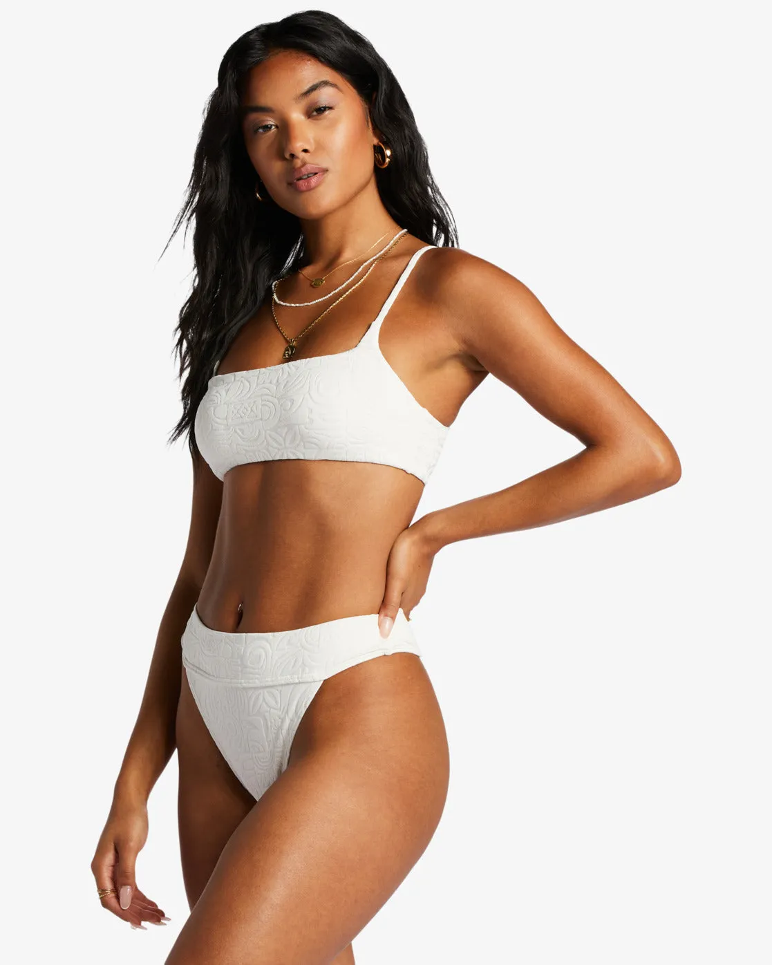 Sun Trip Tiki Zoe Crop Bikini Top - Salt Crystal sold by Billabong product image thumbnail 2