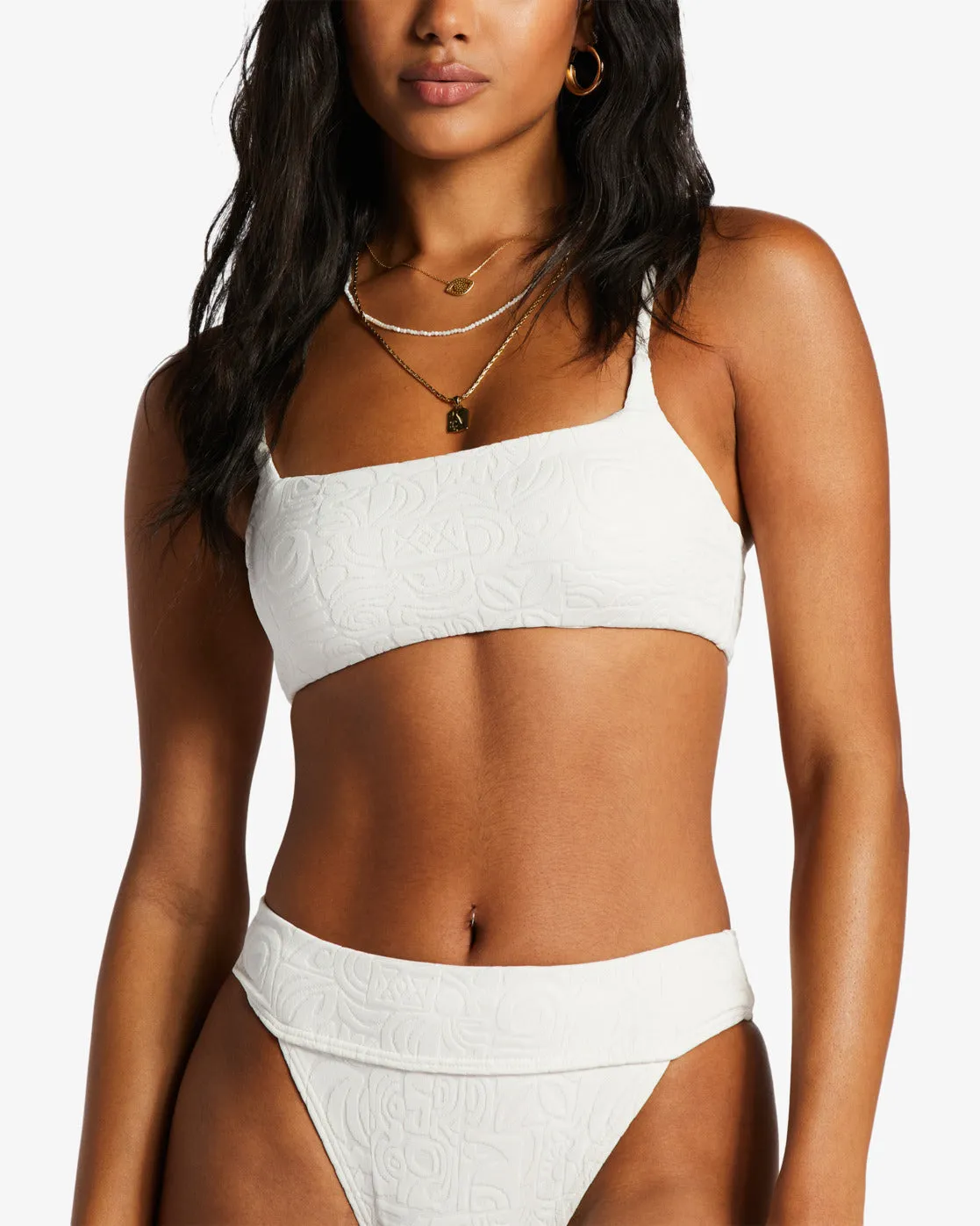 Sun Trip Tiki Zoe Crop Bikini Top - Salt Crystal sold by Billabong product image thumbnail 4
